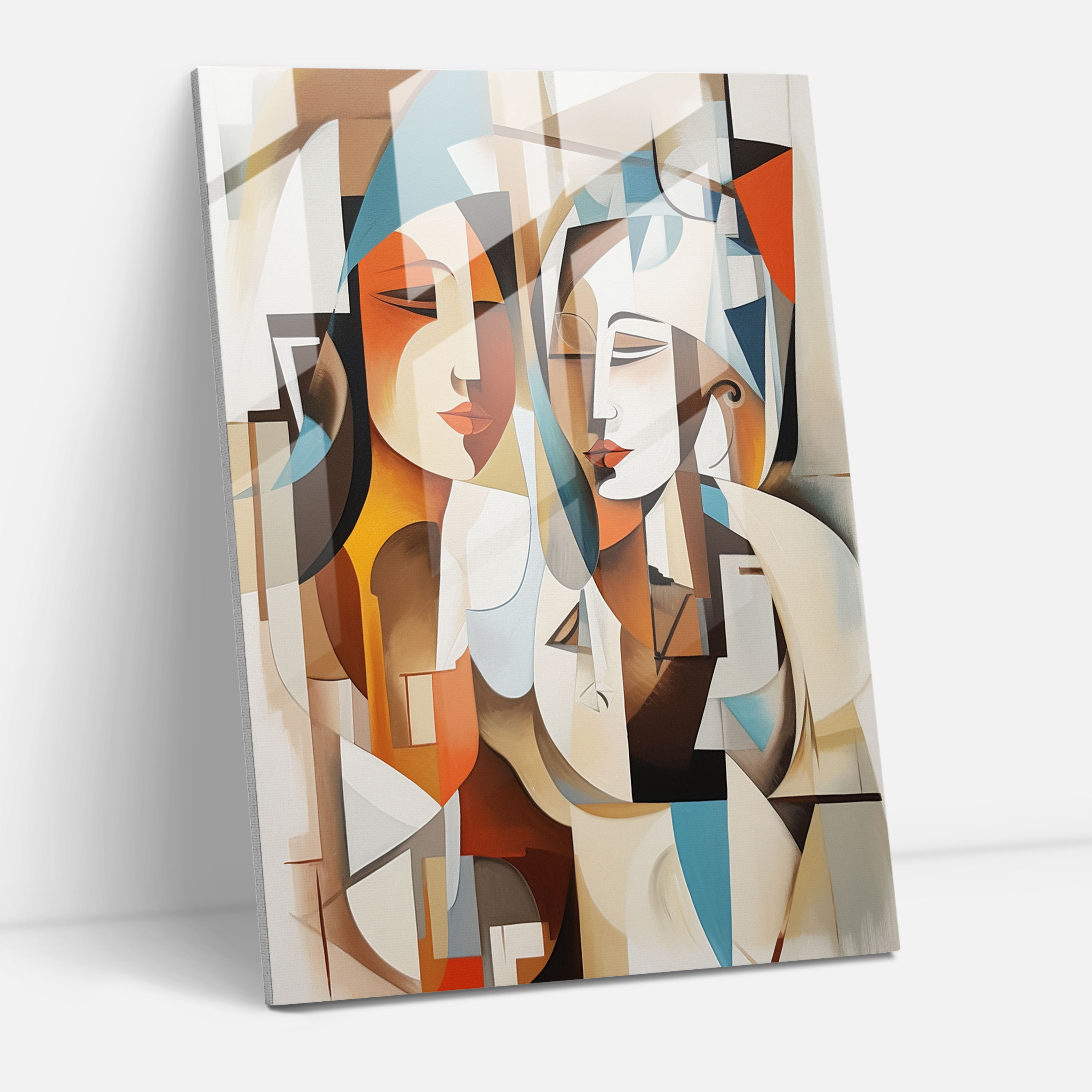 Basquiat Inspired Glass Wall Art - Basquiat, Glass Print, Cubism, Basquiat