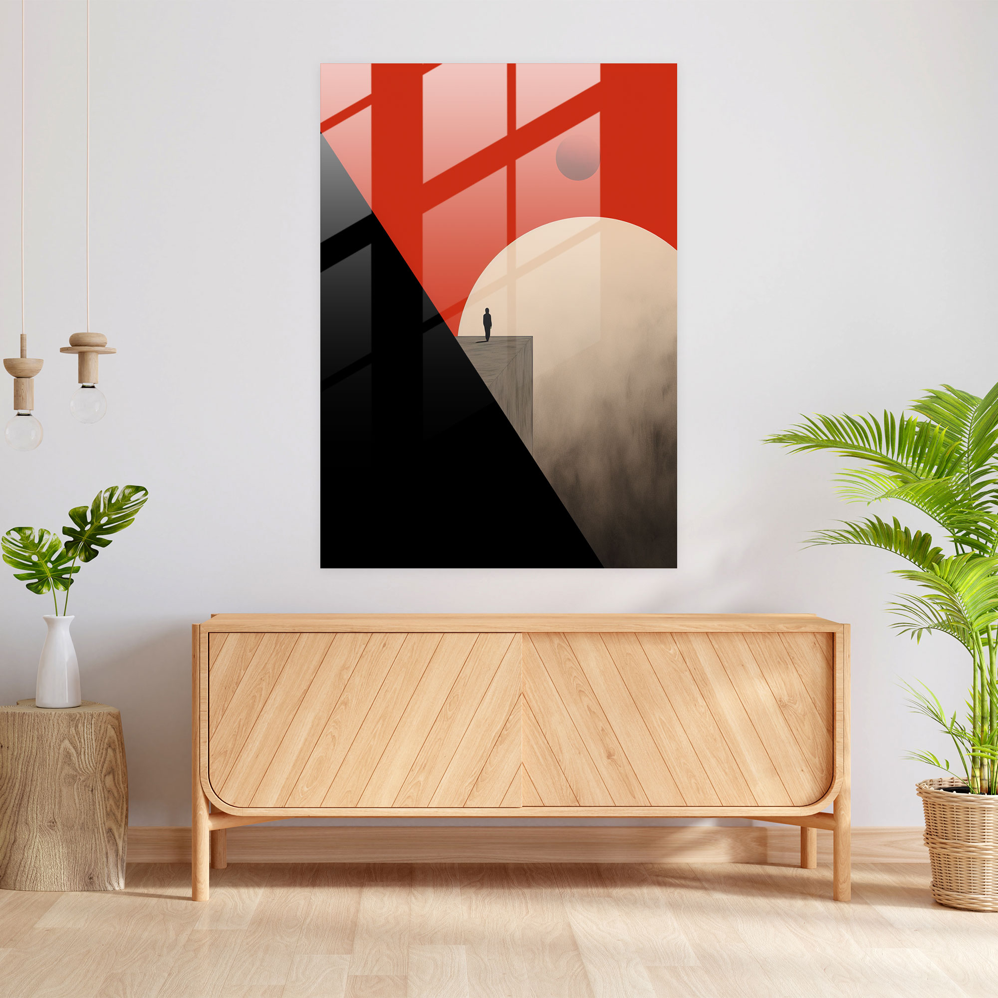 Basquiat Inspired Glass Art - Basquiat, Minimalism, Basquiat, Glass Wall Art