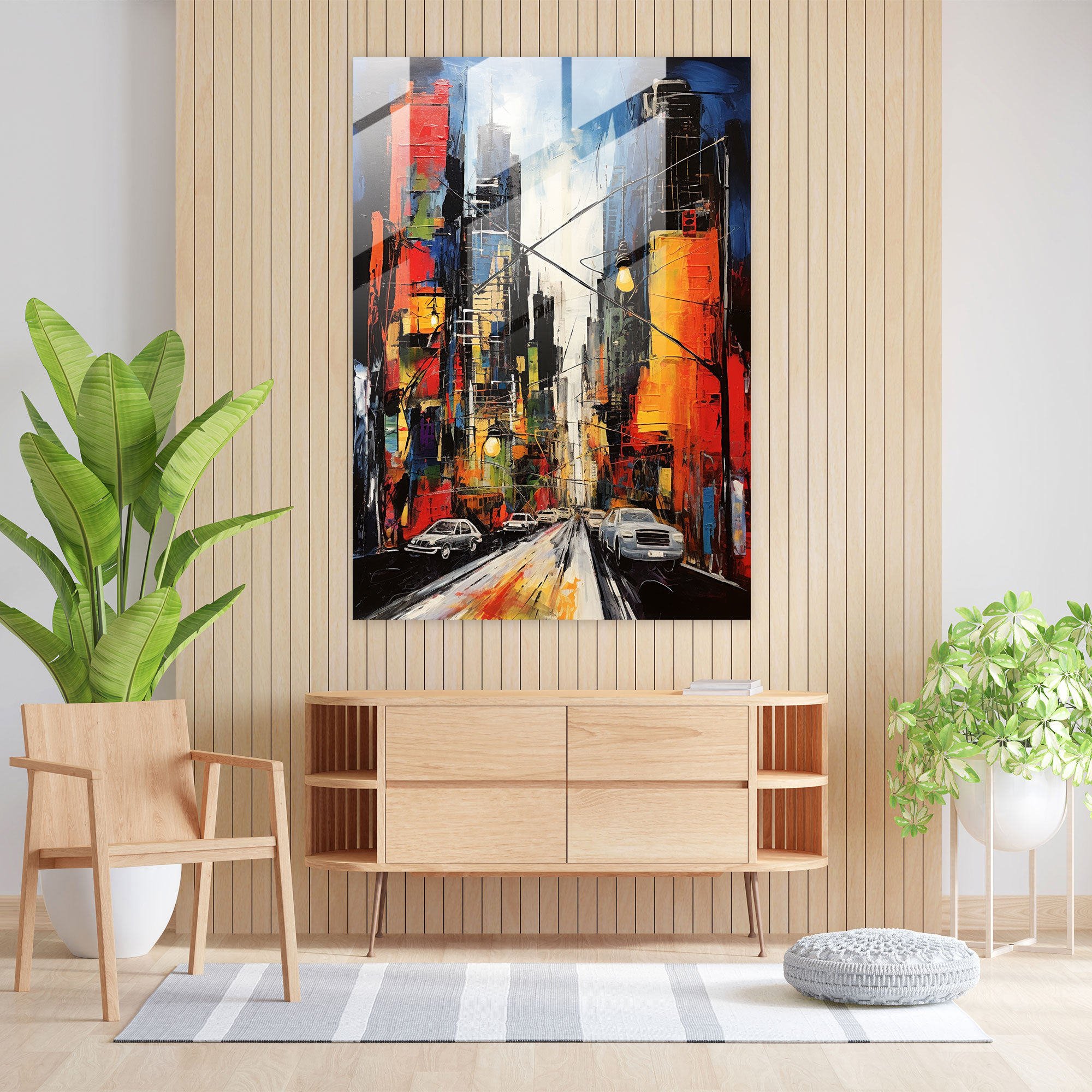 Basquiat Home Decoration - Basquiat, Dynamic Energy, Home Decoration, Cityscape