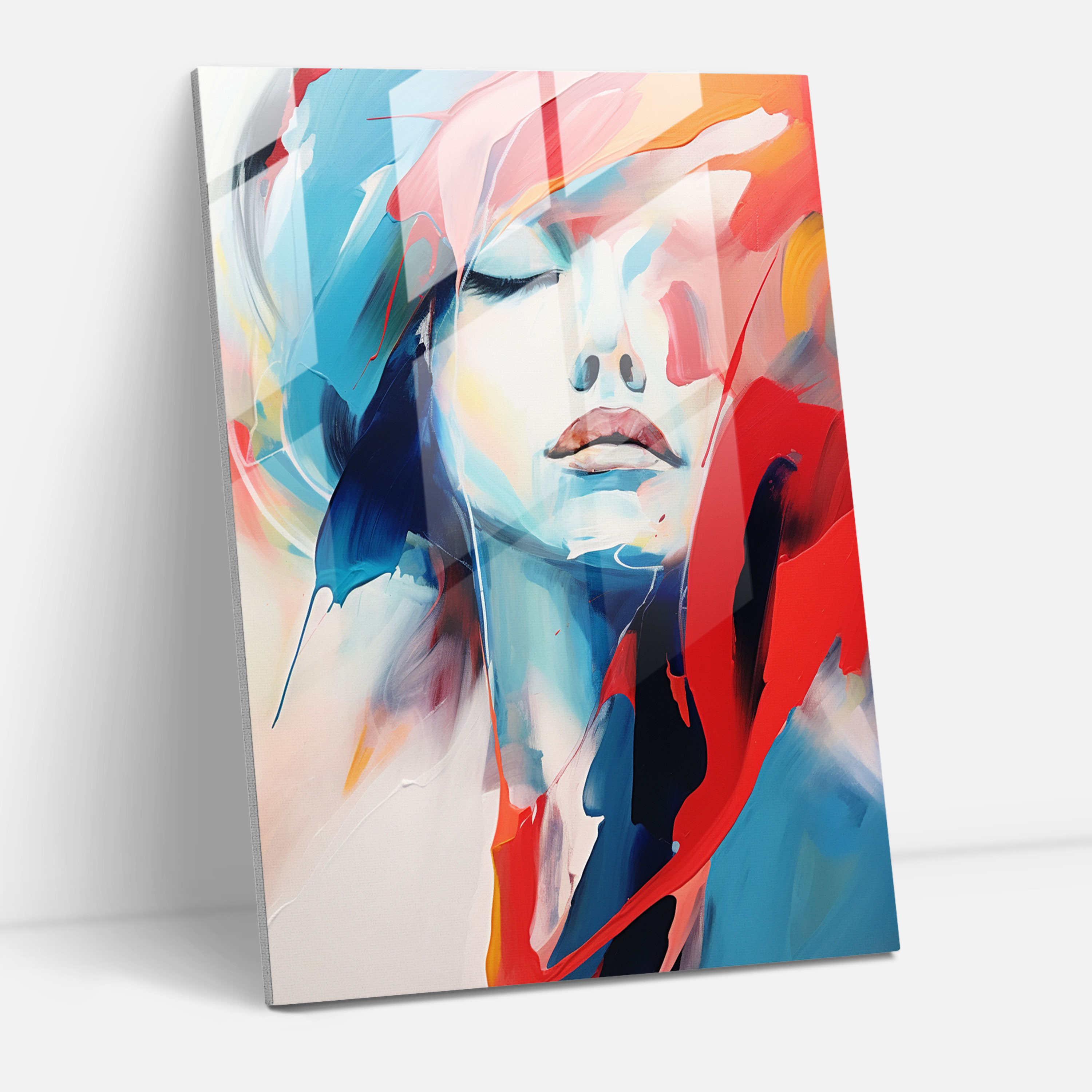 Basquiat Glass Print - Abstract Emotions - Basquiat, Abstract Expressionism, Vibrant Colors, Basquiat