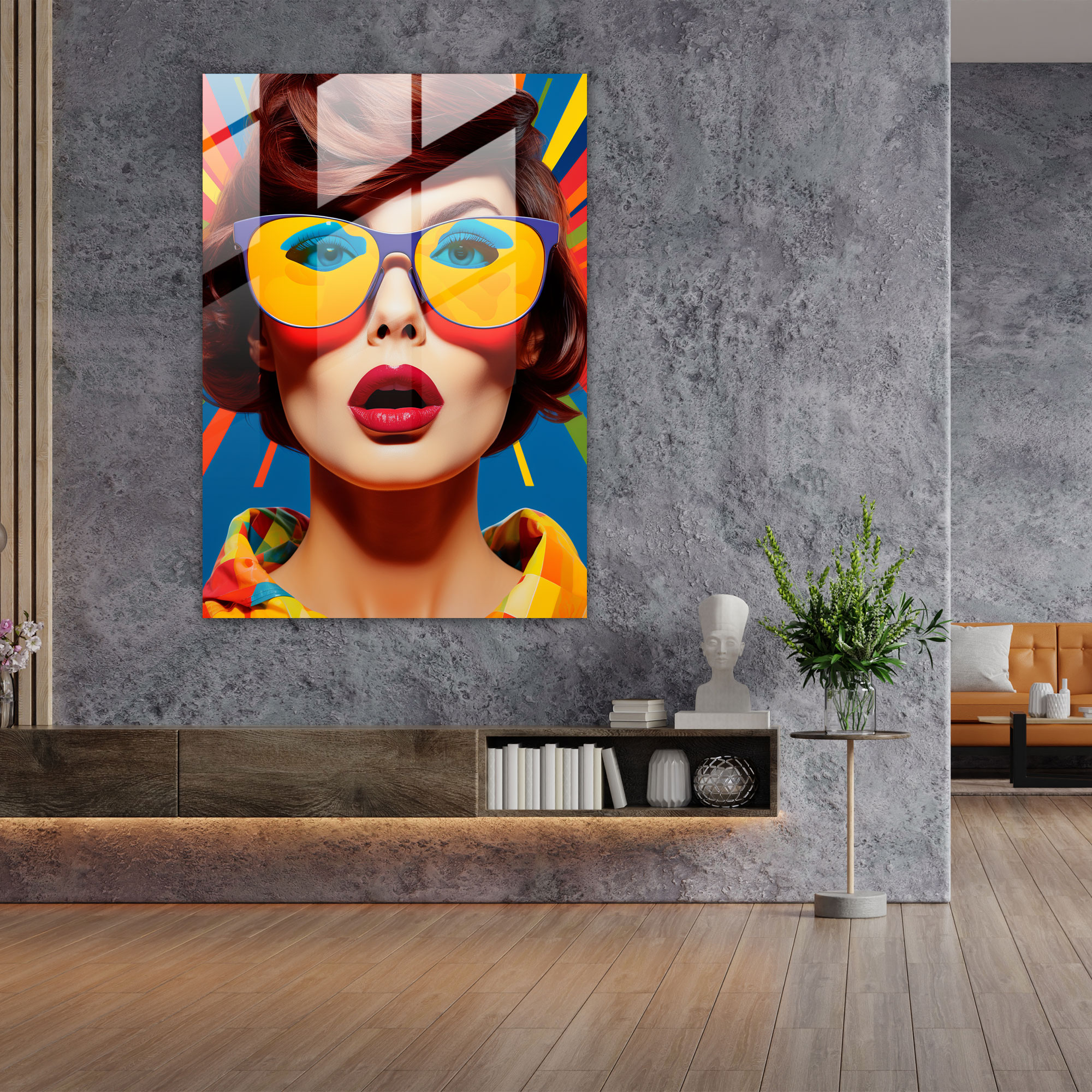 Basquiat Kanvas Tablo - Pop Art Füzyonu - Basquiat Modern Sanat Popüler Kültür Referansları Pop Art Tarzı