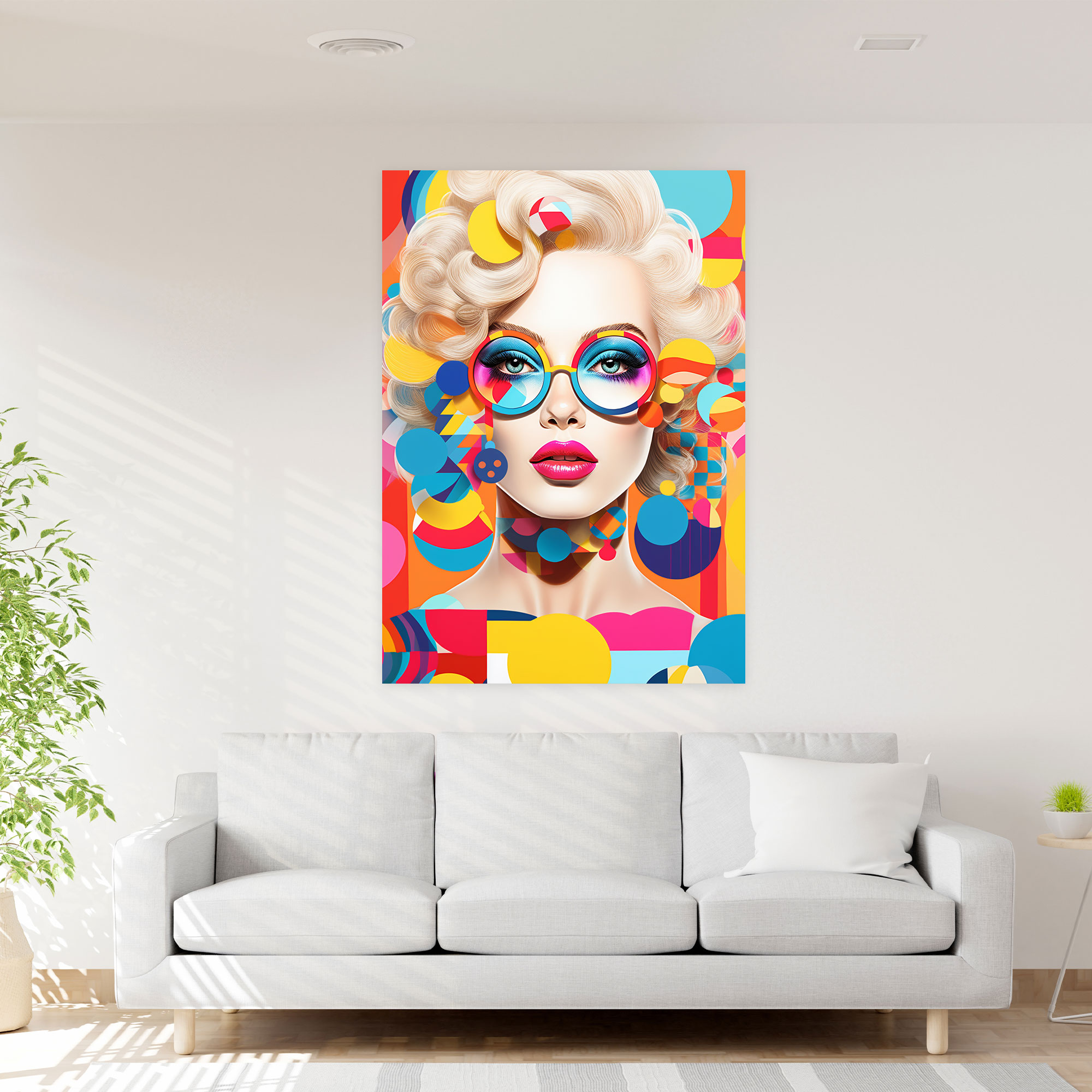 Barbie Pop Art Canvas Print - Barbie, Barbie, Digital Illustration, Wall Decoration