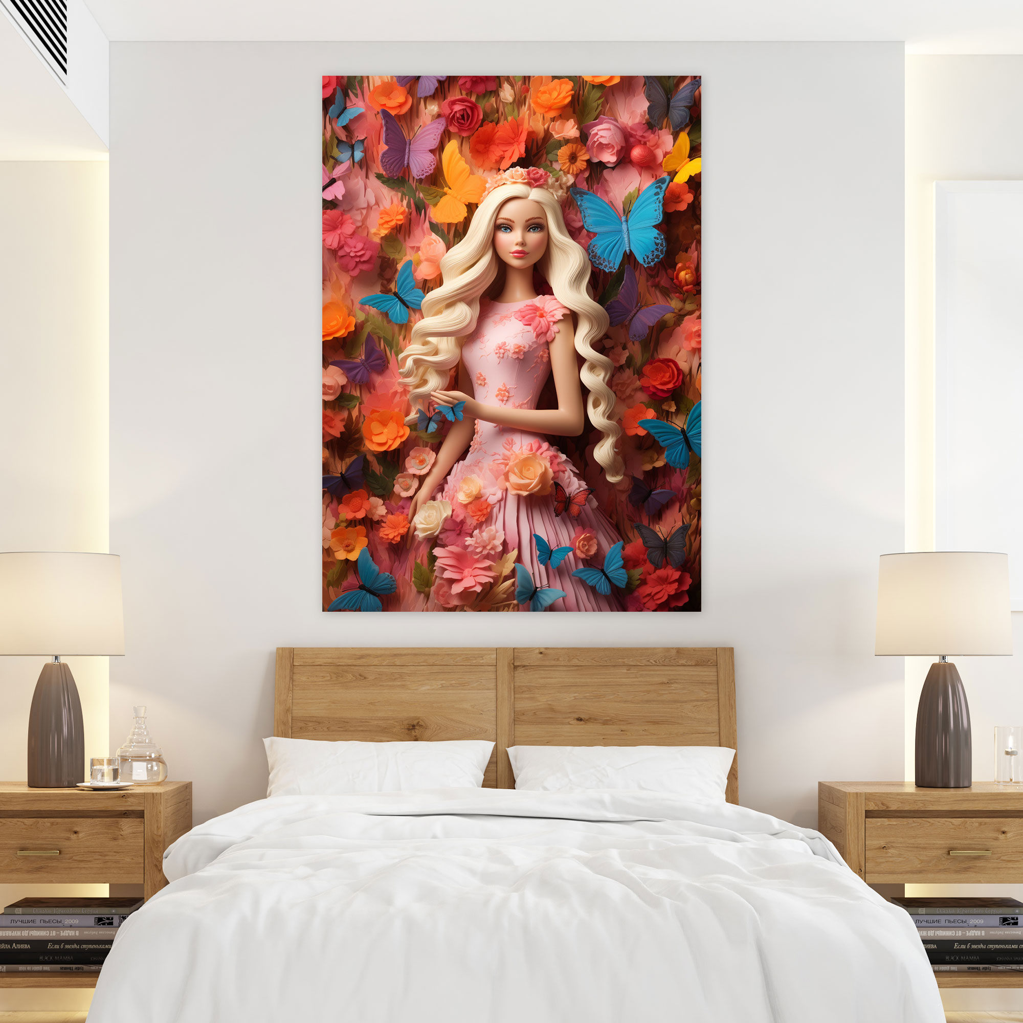 Barbie Whimsical Garden Canvas Print - Barbie, Barbie, Wall Decoration, Whimsical Garden