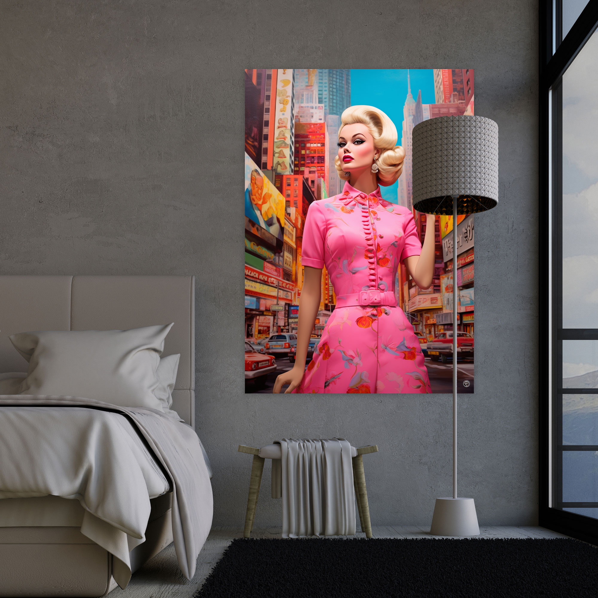 Barbie Retro Pop Art Canvas Print - Barbie, Canvas Wall Art, Glamour, Home Decoration