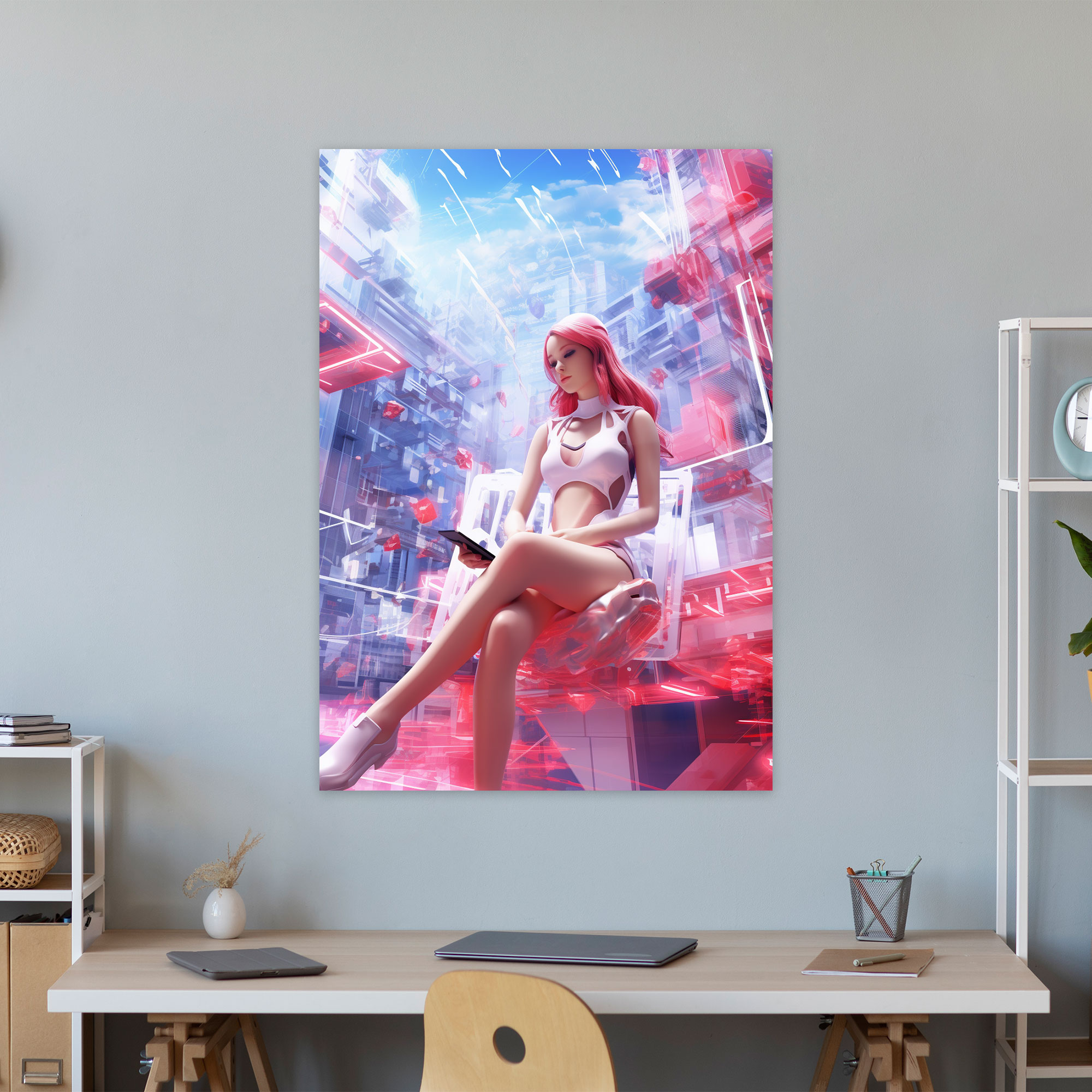 Barbie Futuristic City Canvas Print - Barbie, Wall Art, Innovation, Futuristic City