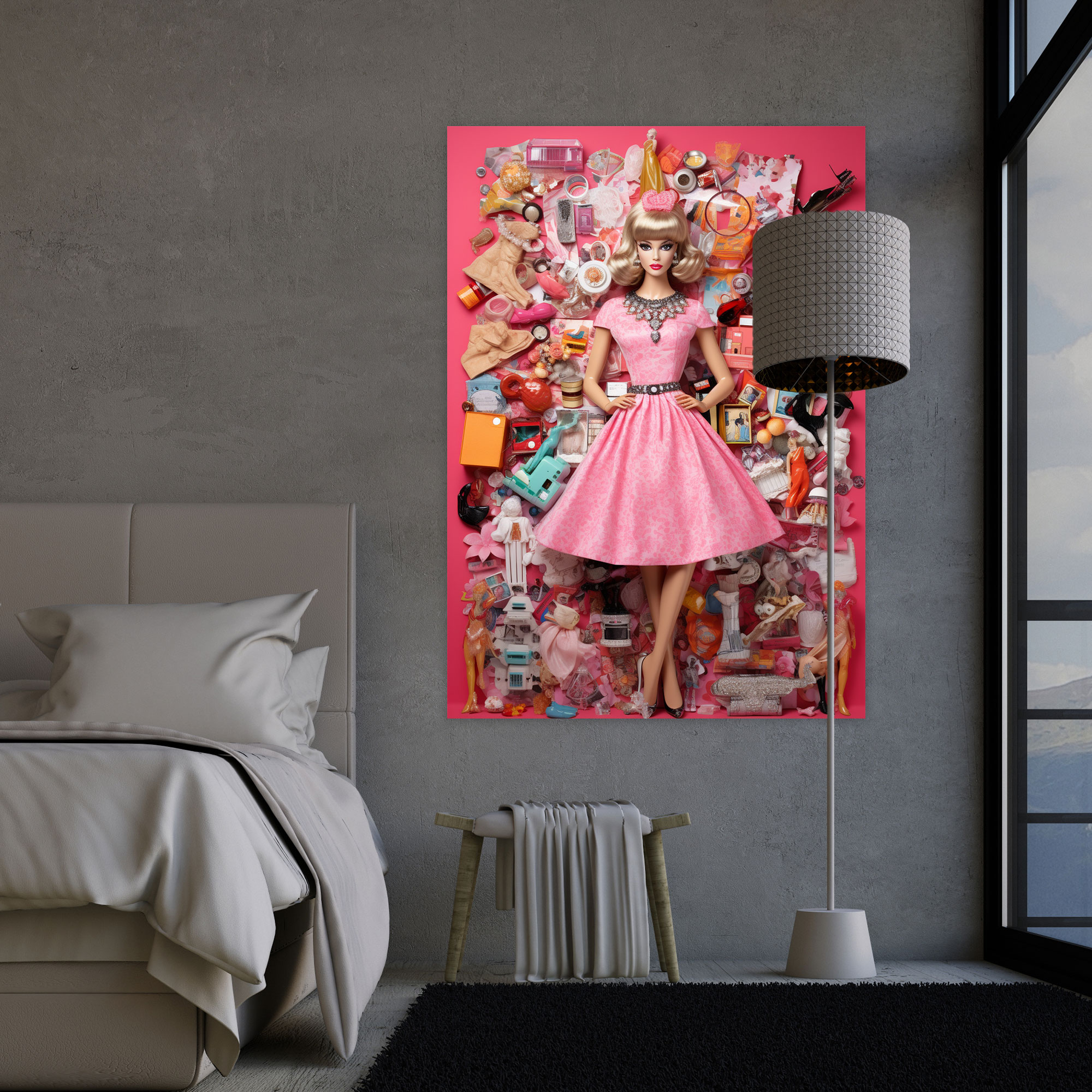 Barbie Iconic Accessories Canvas Print - Barbie, Canvas Wall Art, Home Decoration, Iconic Accessories