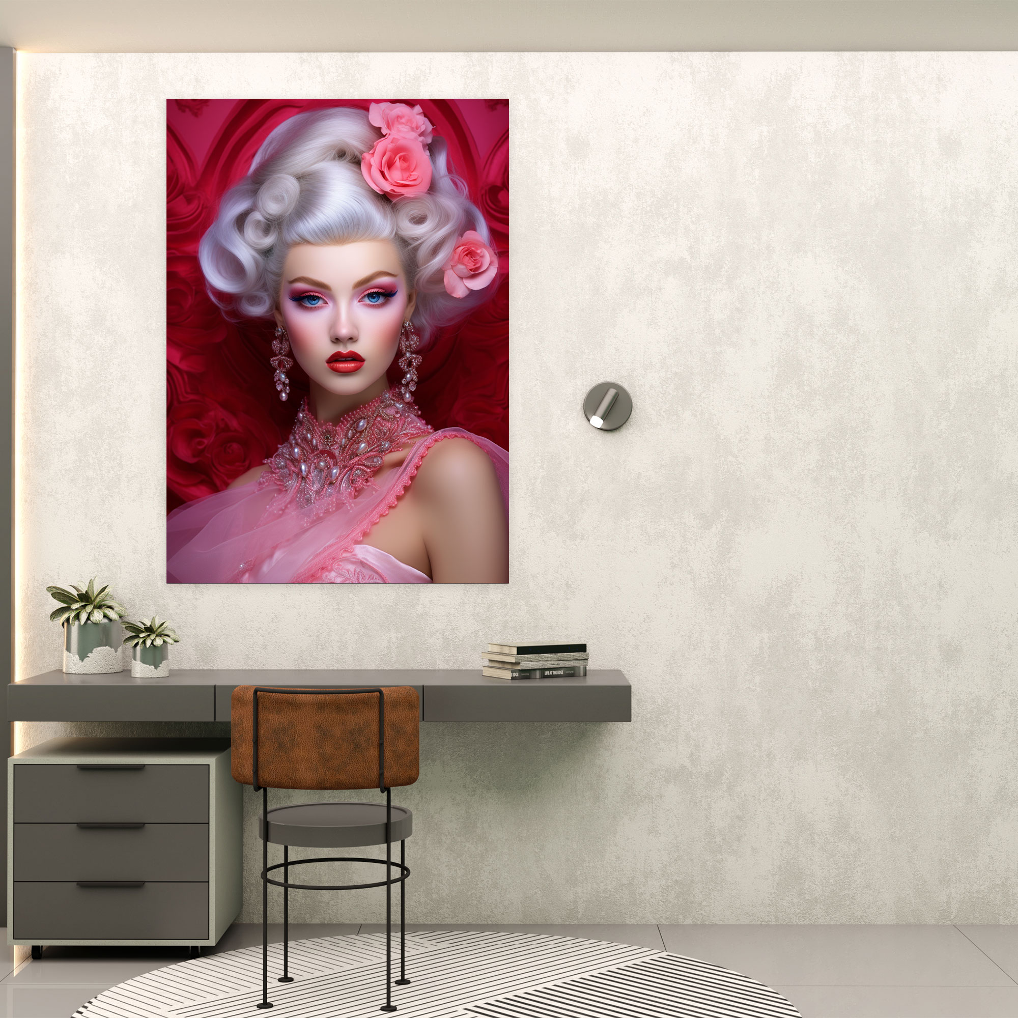 Barbie Sophisticated Beauty Canvas Print - Barbie, Barbie, Canvas Wall Art, Exquisite Makeup