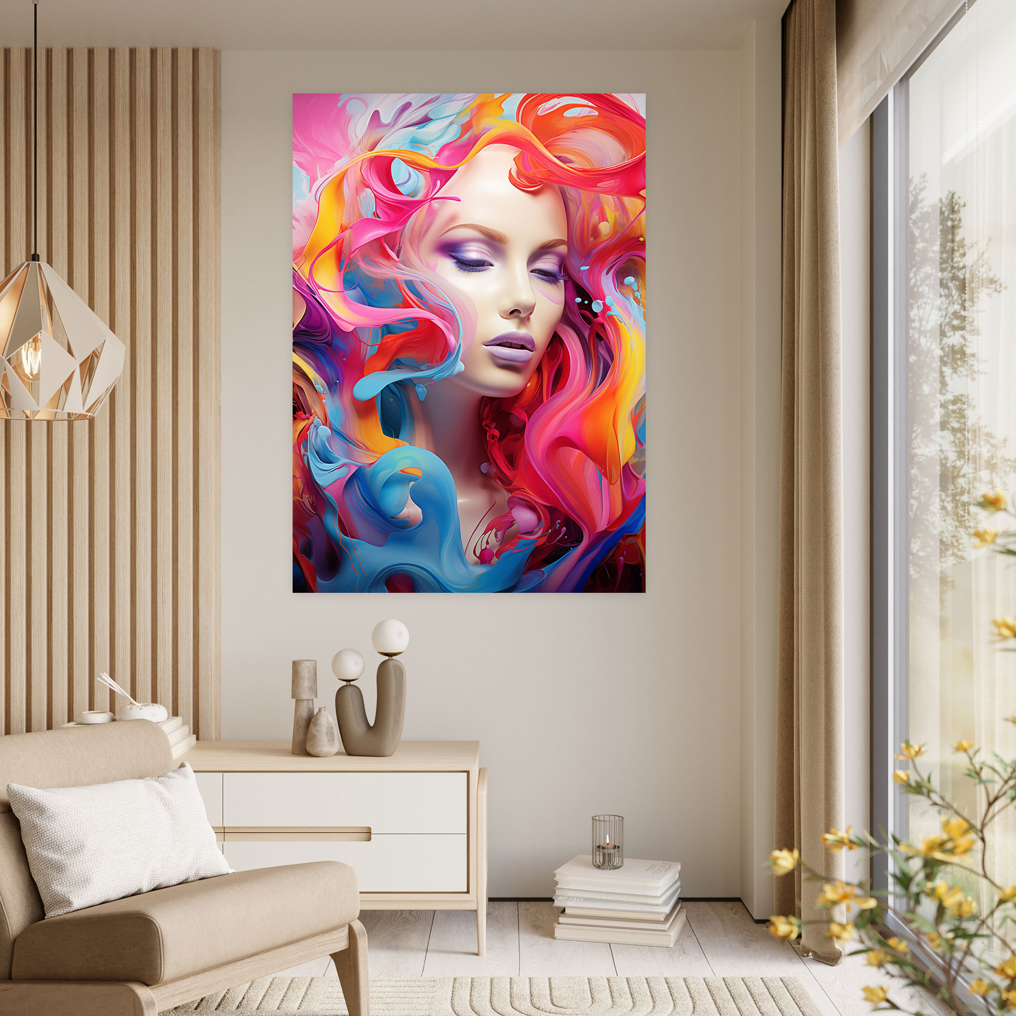 Barbie Abstract Creativity Canvas Print - Barbie, Canvas Print, Fluid Shapes, Barbie