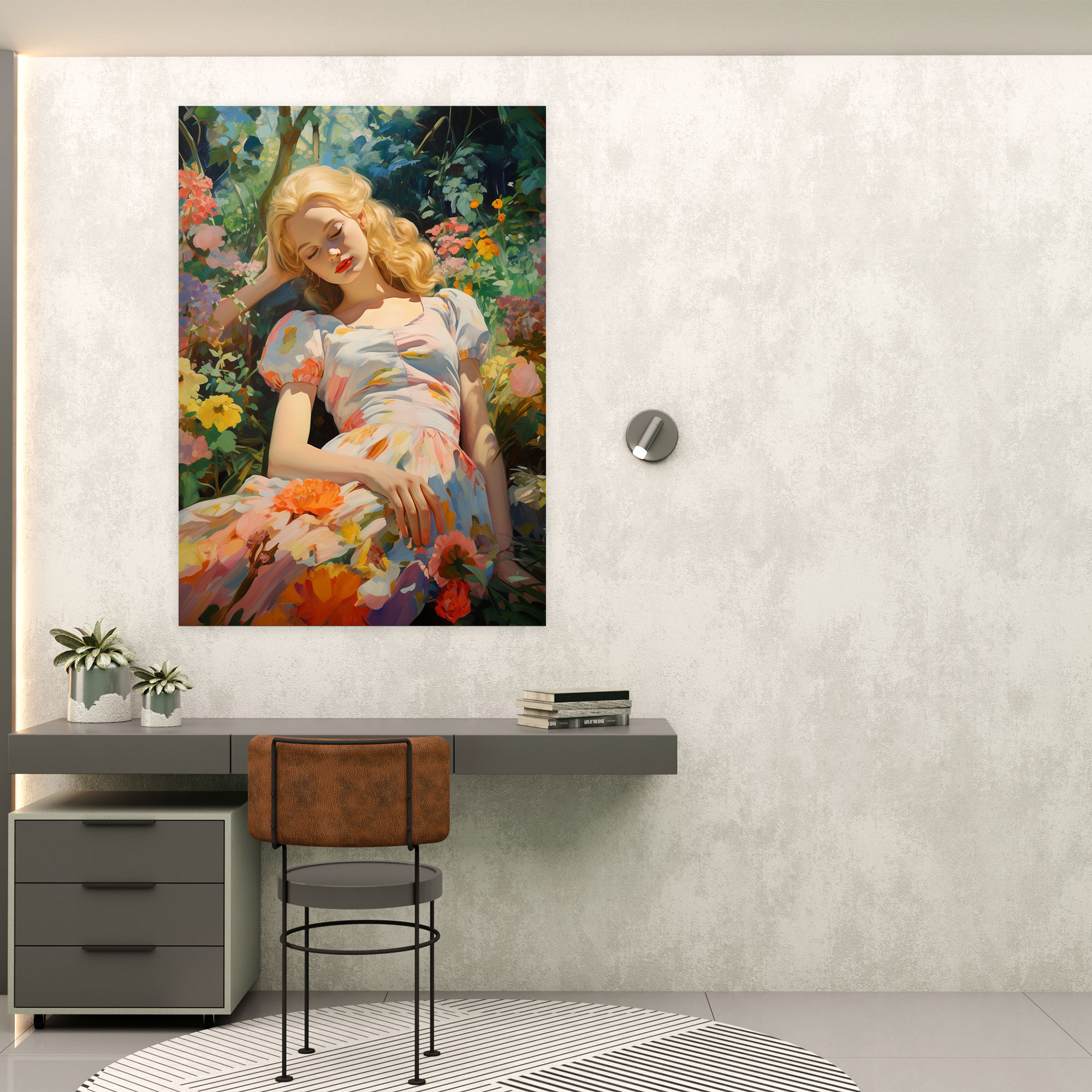 Barbie Canvas Print - Classic Oil Painting Wall Art - Barbie, Canvas, Wall Art, Canvas Print