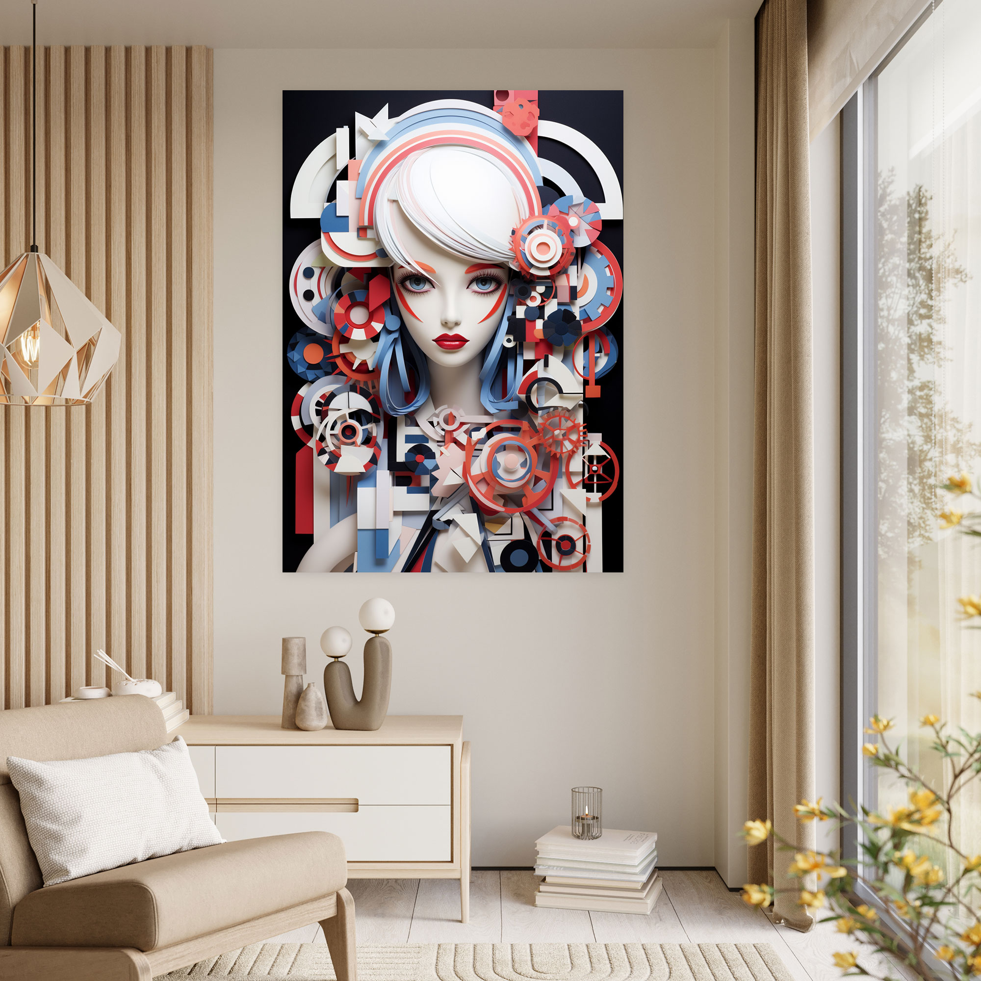 Barbie Canvas Print - Geometric Abstract Artwork Wall Art - Barbie, Wall Decoration, Wall Art, Canvas Print