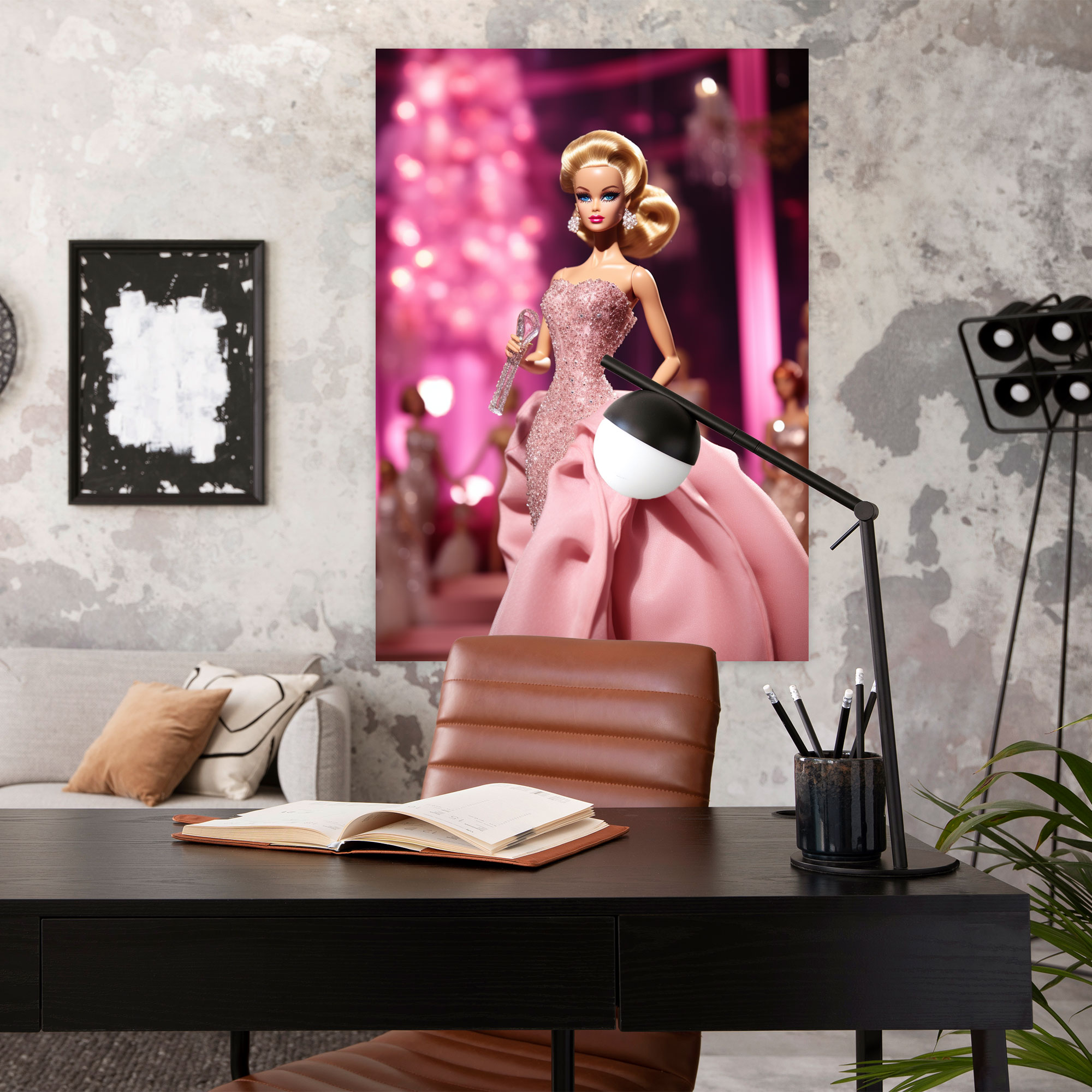 Barbie Glamorous Canvas Print - Barbie, Luxurious Ballroom, Canvas, Canvas Print