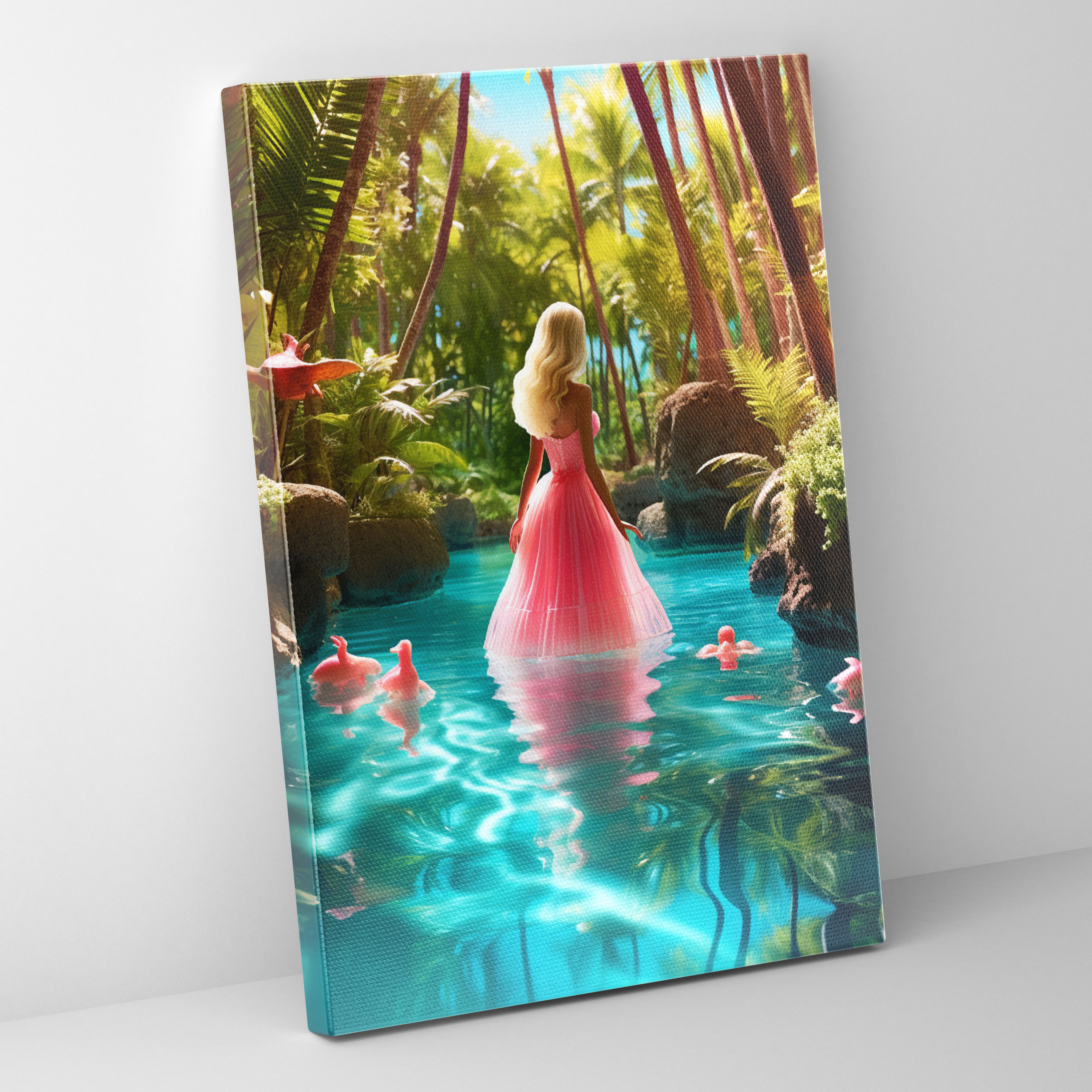 Tropical Barbie Canvas Print - Barbie, Canvas, Crystal-Clear Waters, Barbie