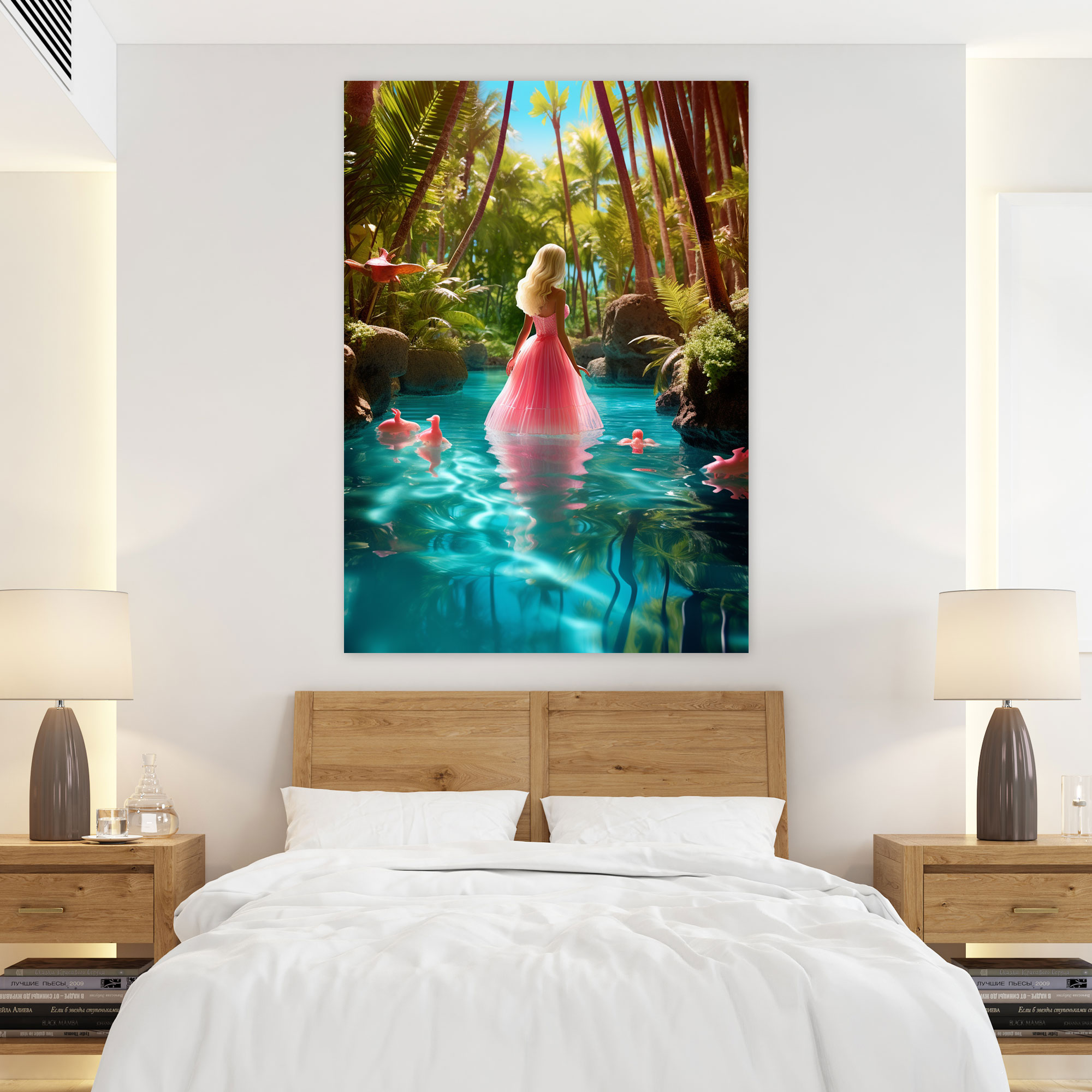 Tropical Barbie Canvas Print - Barbie, Canvas, Crystal-Clear Waters, Barbie