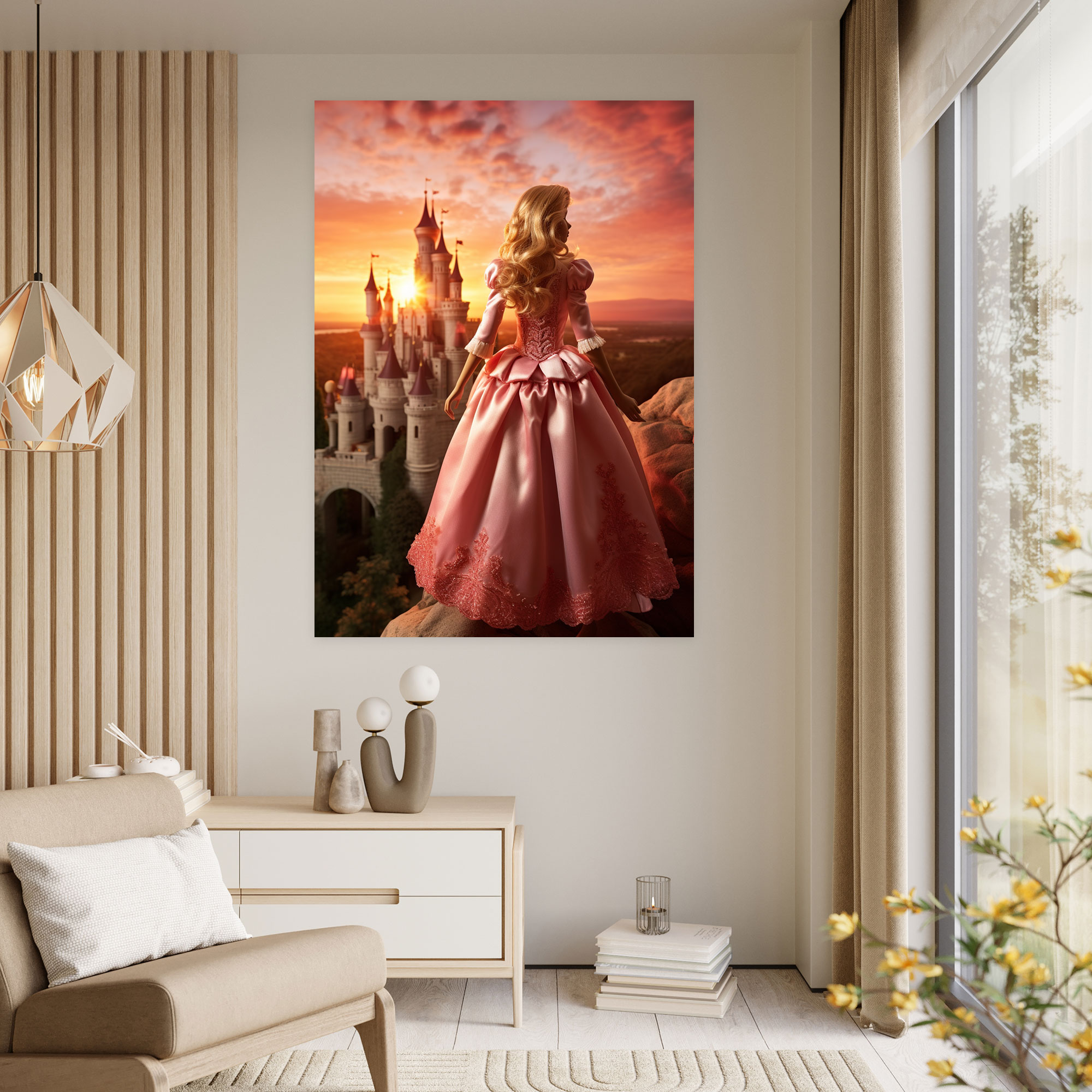 Fairy Tale Barbie Canvas Print - Barbie, Canvas Wall Art, Barbie, Enchantment