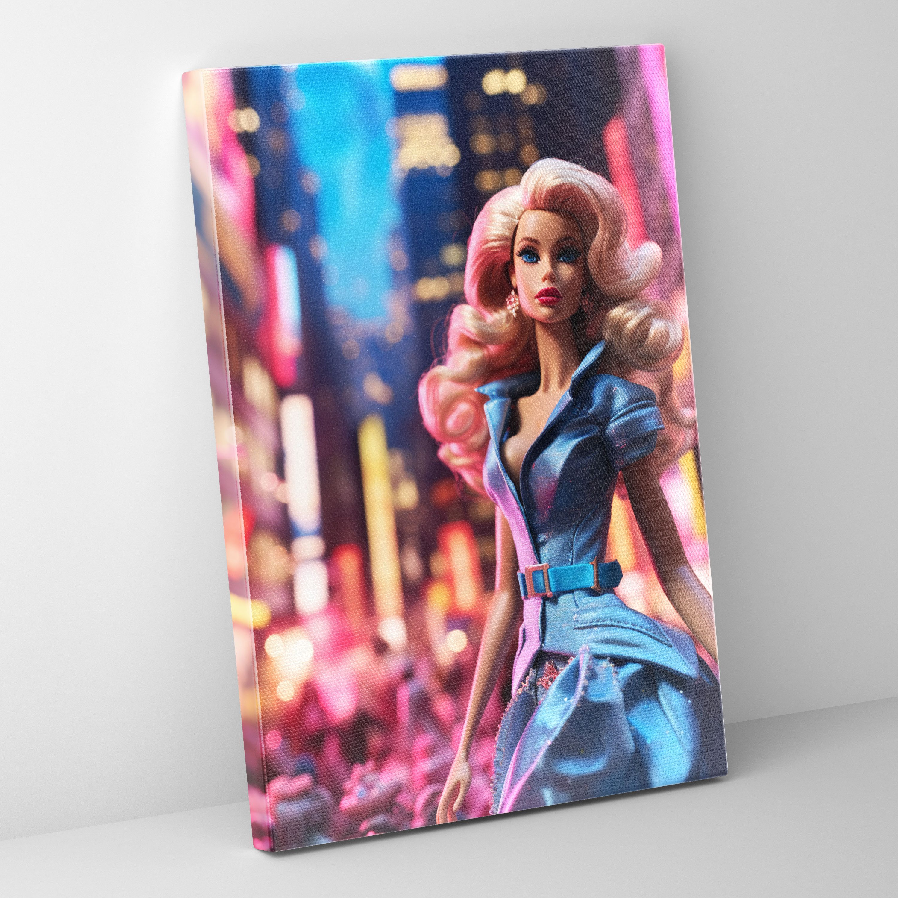 Cityscape Barbie Canvas Print - Barbie, Canvas, Wall Art, Canvas Print