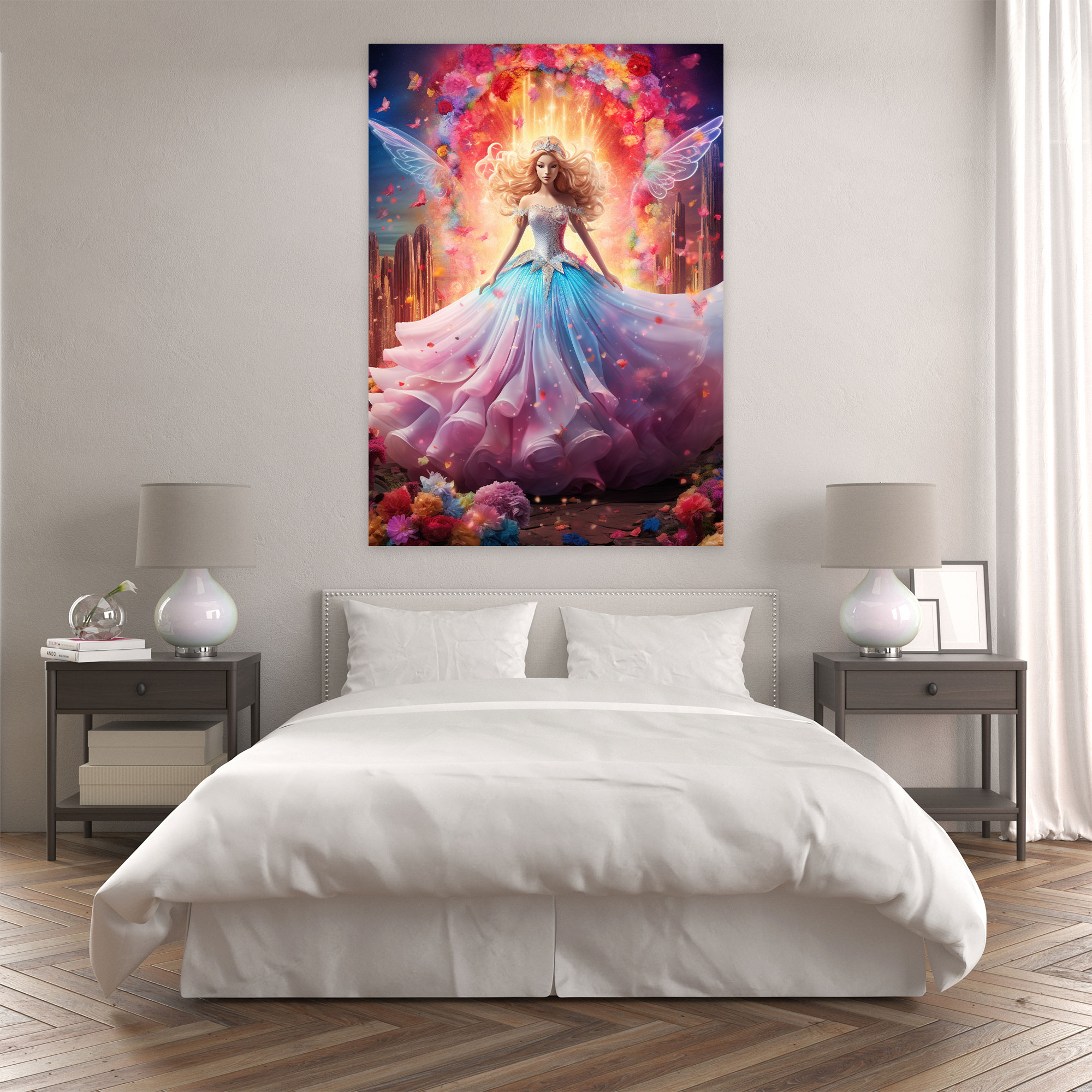 Unicorn Fantasy Barbie Canvas Print - Barbie, Barbie, Home Decoration, Canvas