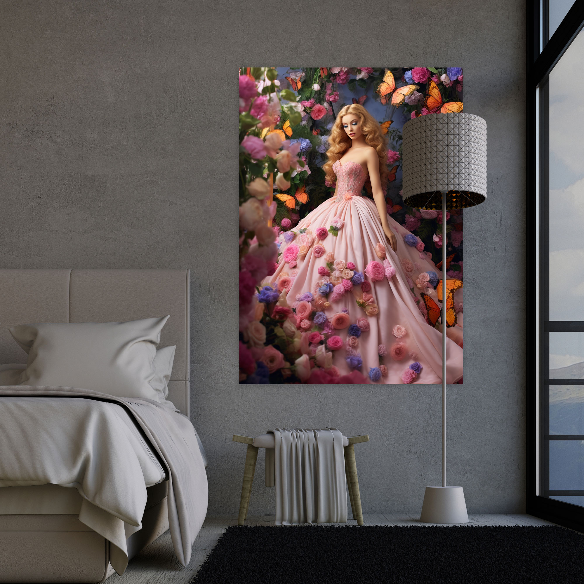 Dreamy Garden Barbie Canvas Print - Barbie, Canvas Print, Canvas, Wall Art