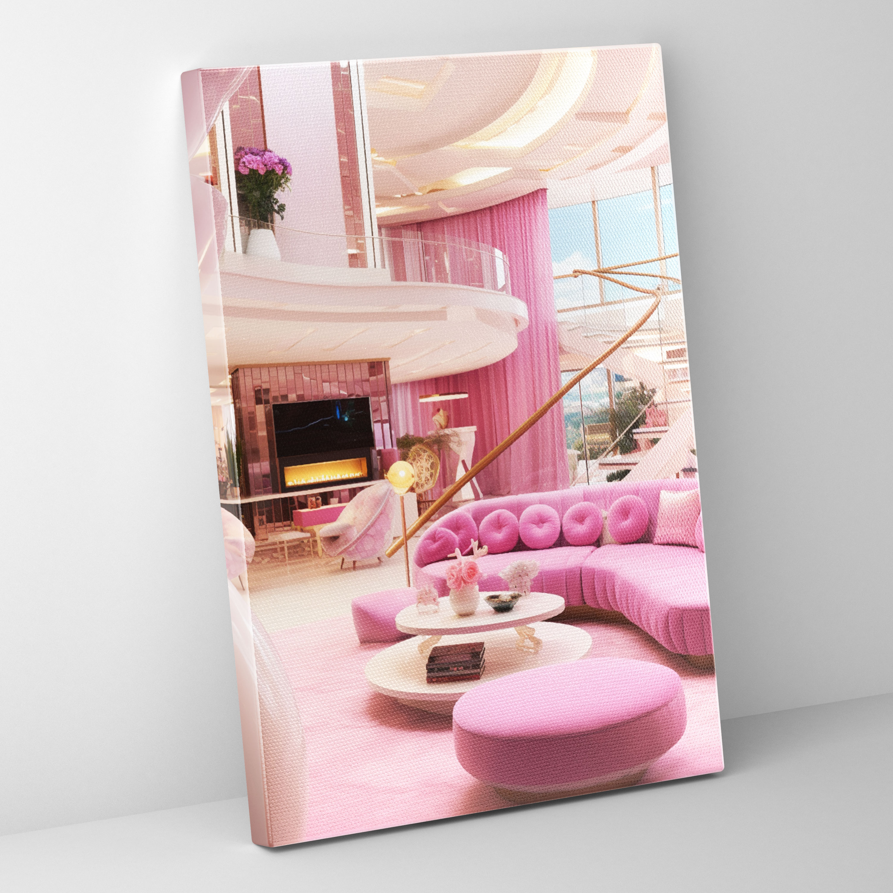 Barbie Dream House Canvas Print - Barbie, Canvas, Wall Decoration, Living Room
