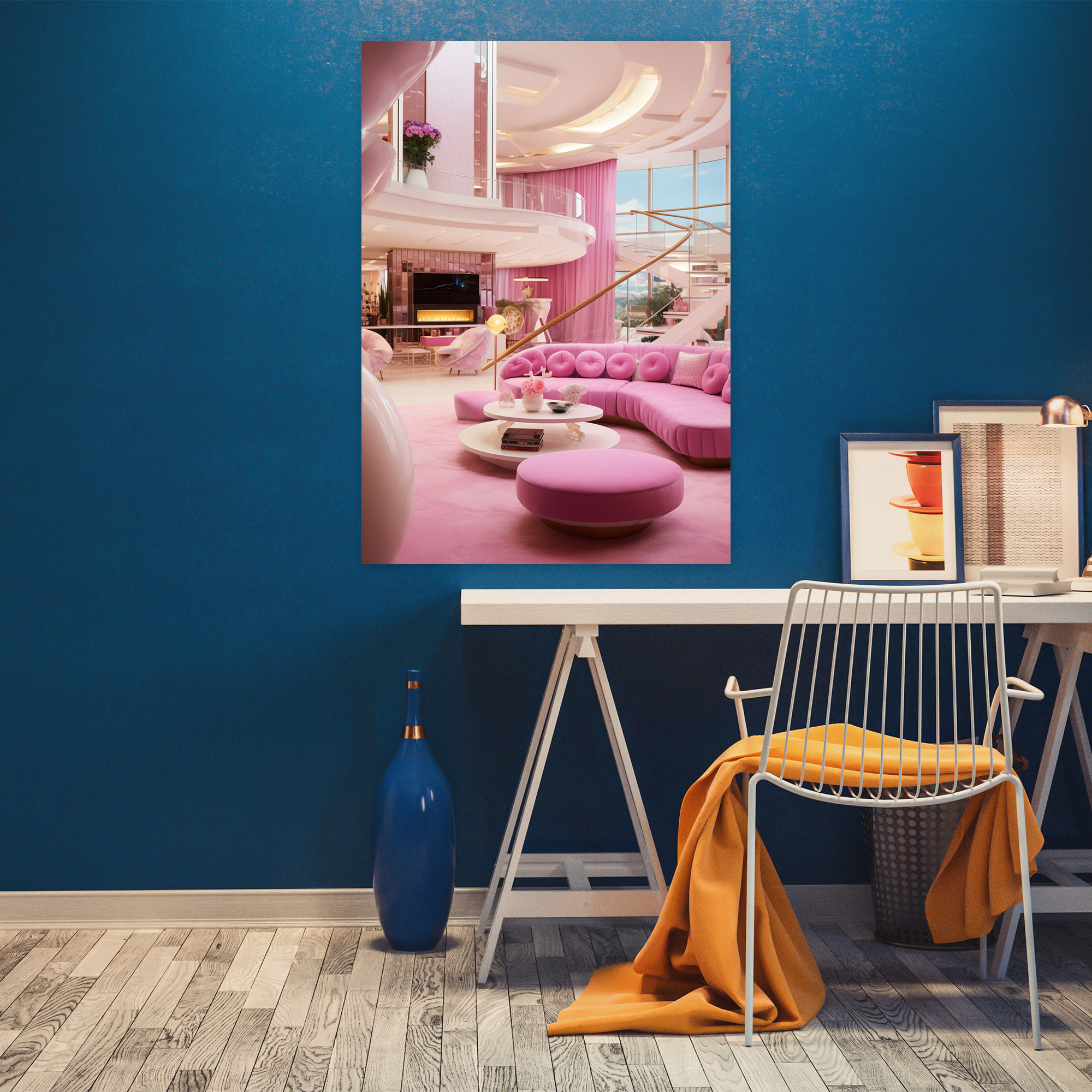 Barbie Dream House Canvas Print - Barbie, Canvas, Wall Decoration, Living Room
