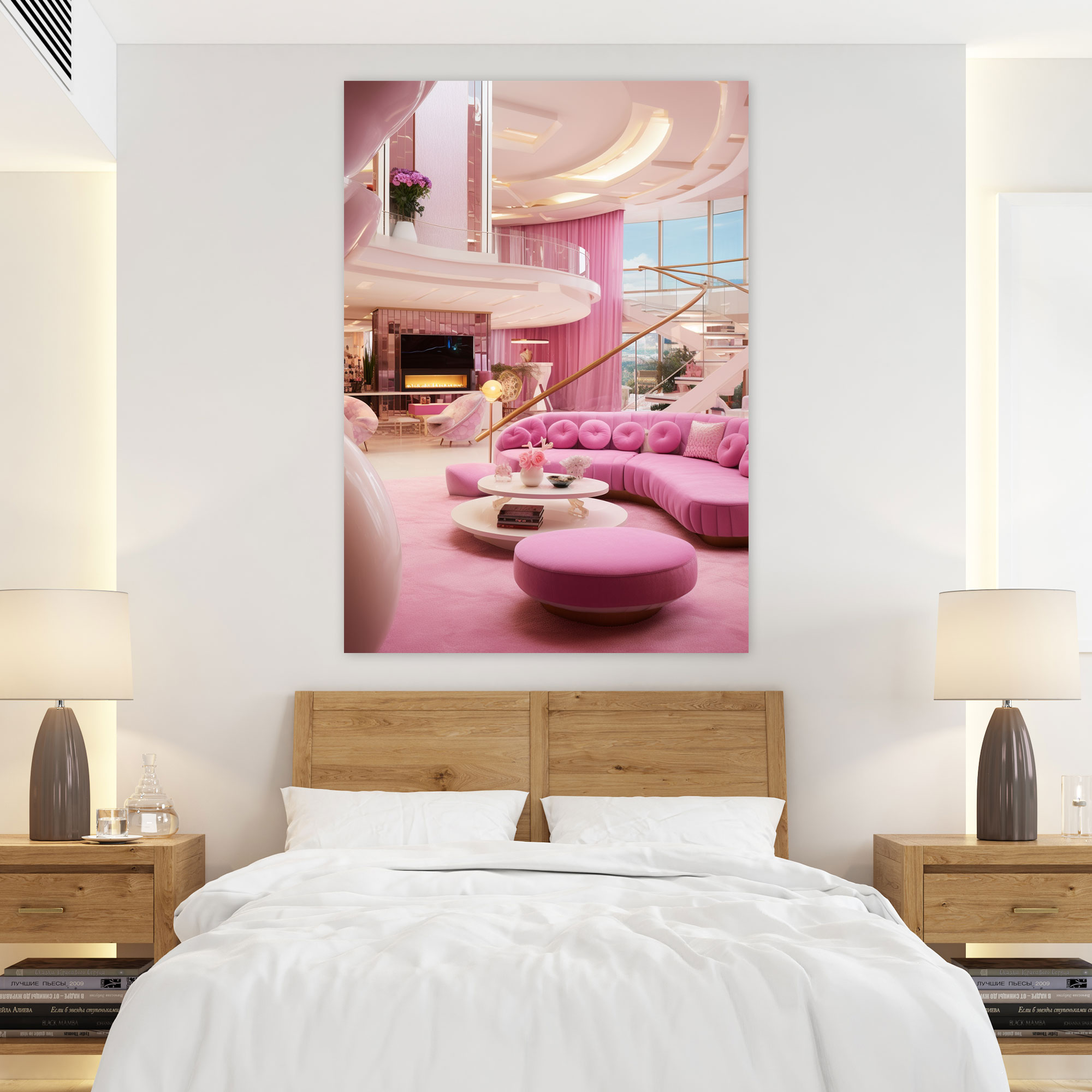 Barbie Dream House Canvas Print - Barbie, Canvas, Wall Decoration, Living Room