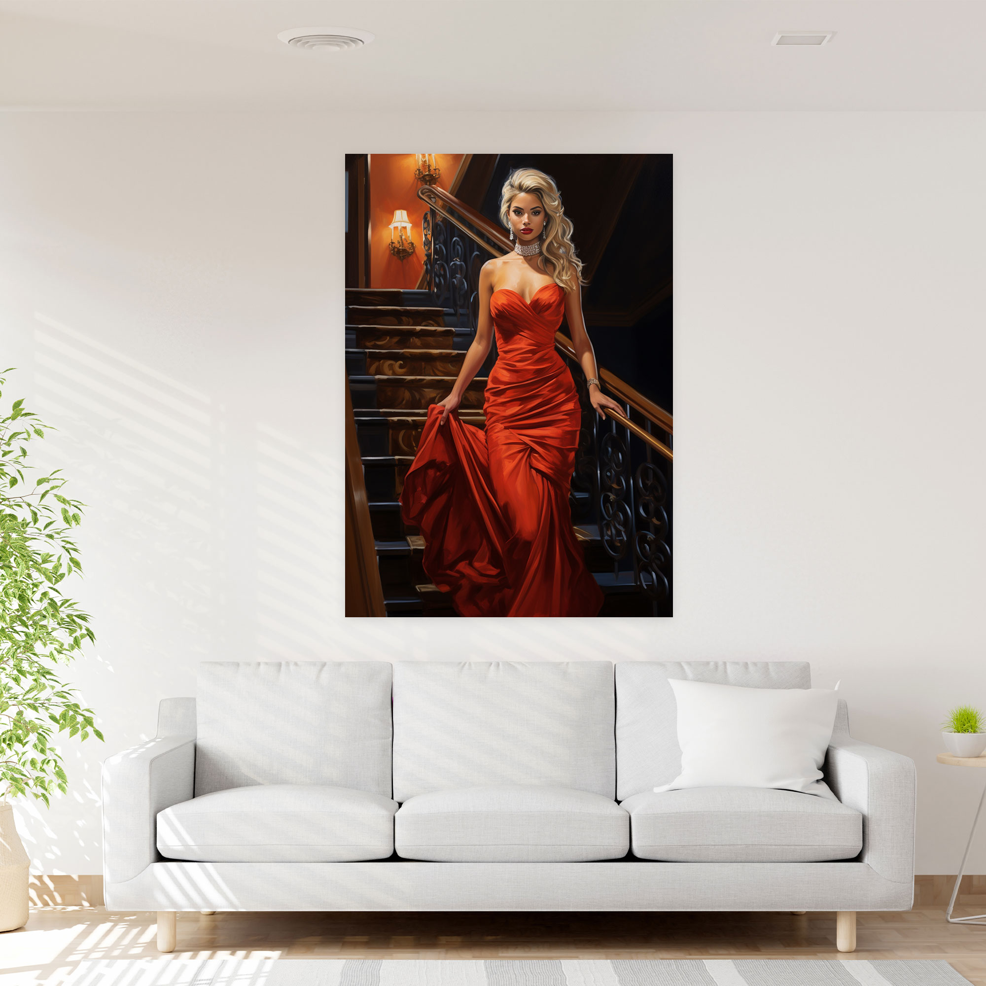 Barbie Canvas Print - Red Carpet Glamour - Barbie, Red Carpet, Home Decoration, Canvas Print