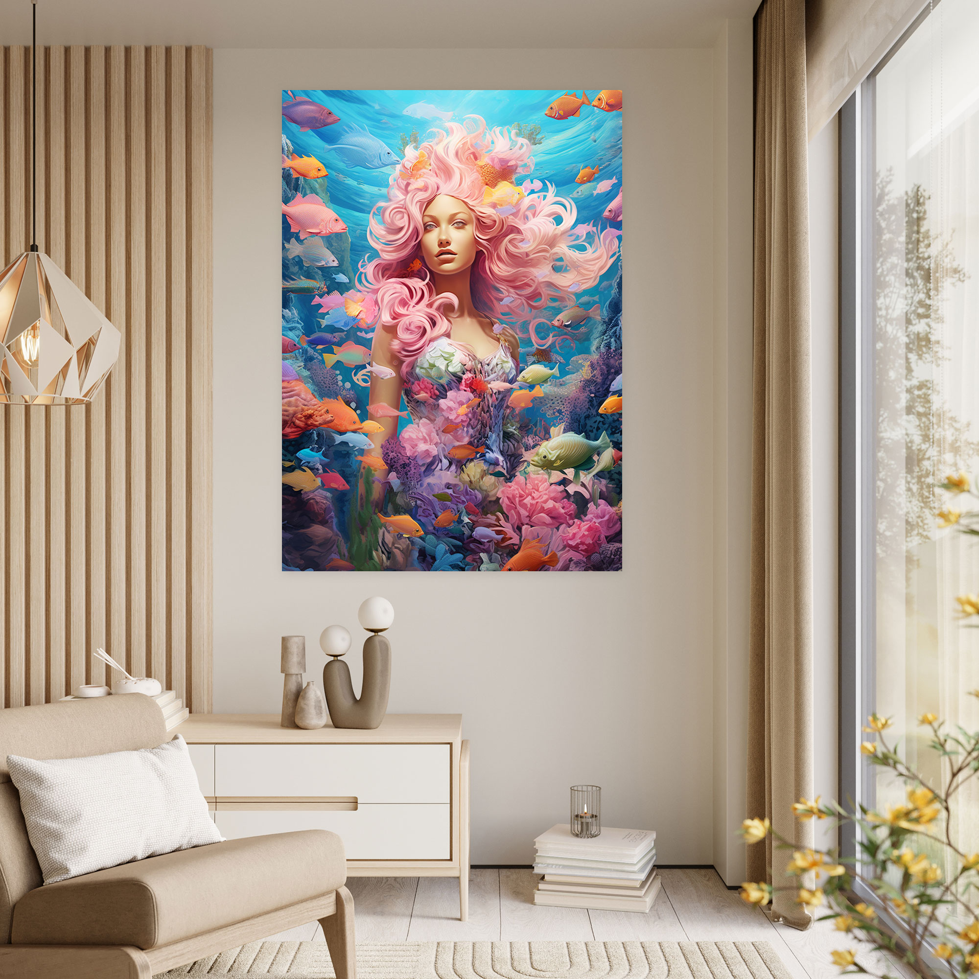 Barbie Canvas Print - Mermaid Magic - Barbie, Wall Art, Home Decoration, Barbie