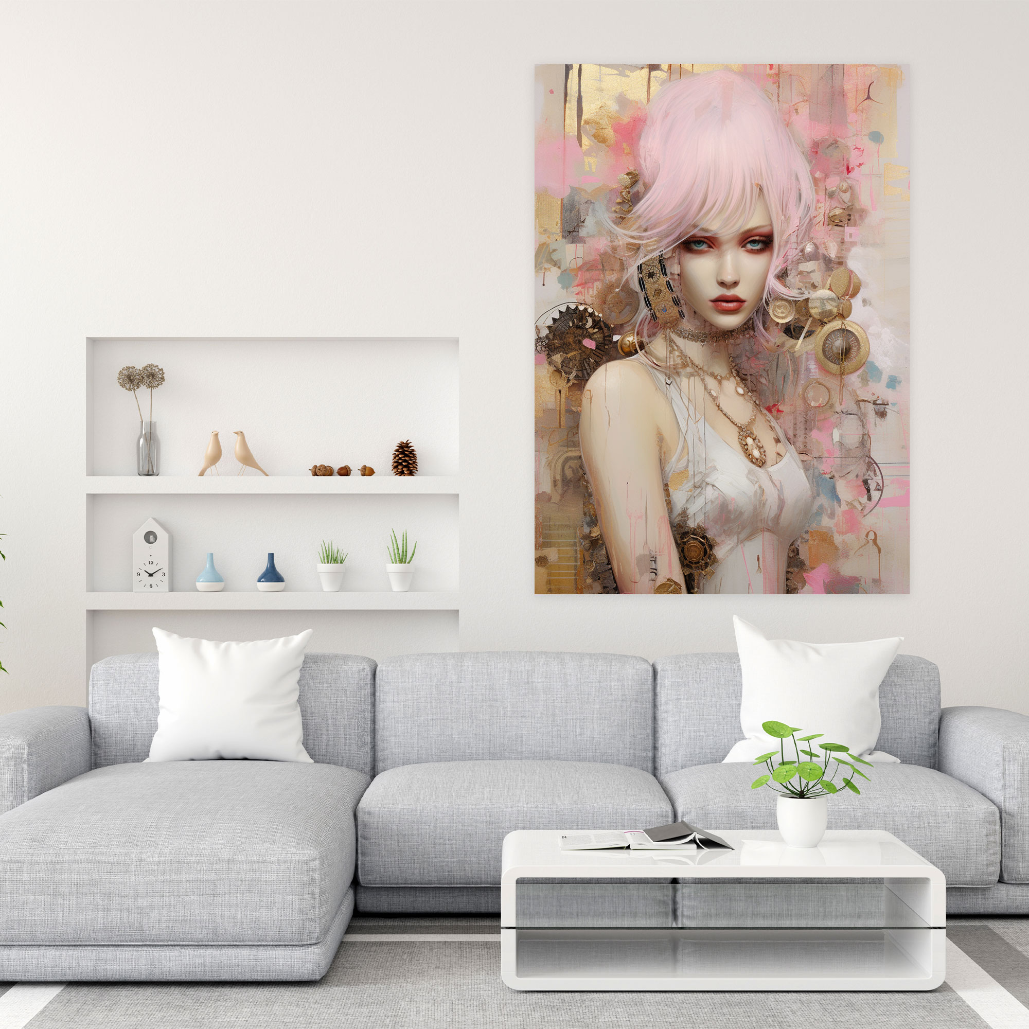 Barbie Canvas Print - Contemporary Elegance - Barbie, Barbie, Canvas Print, Elegance