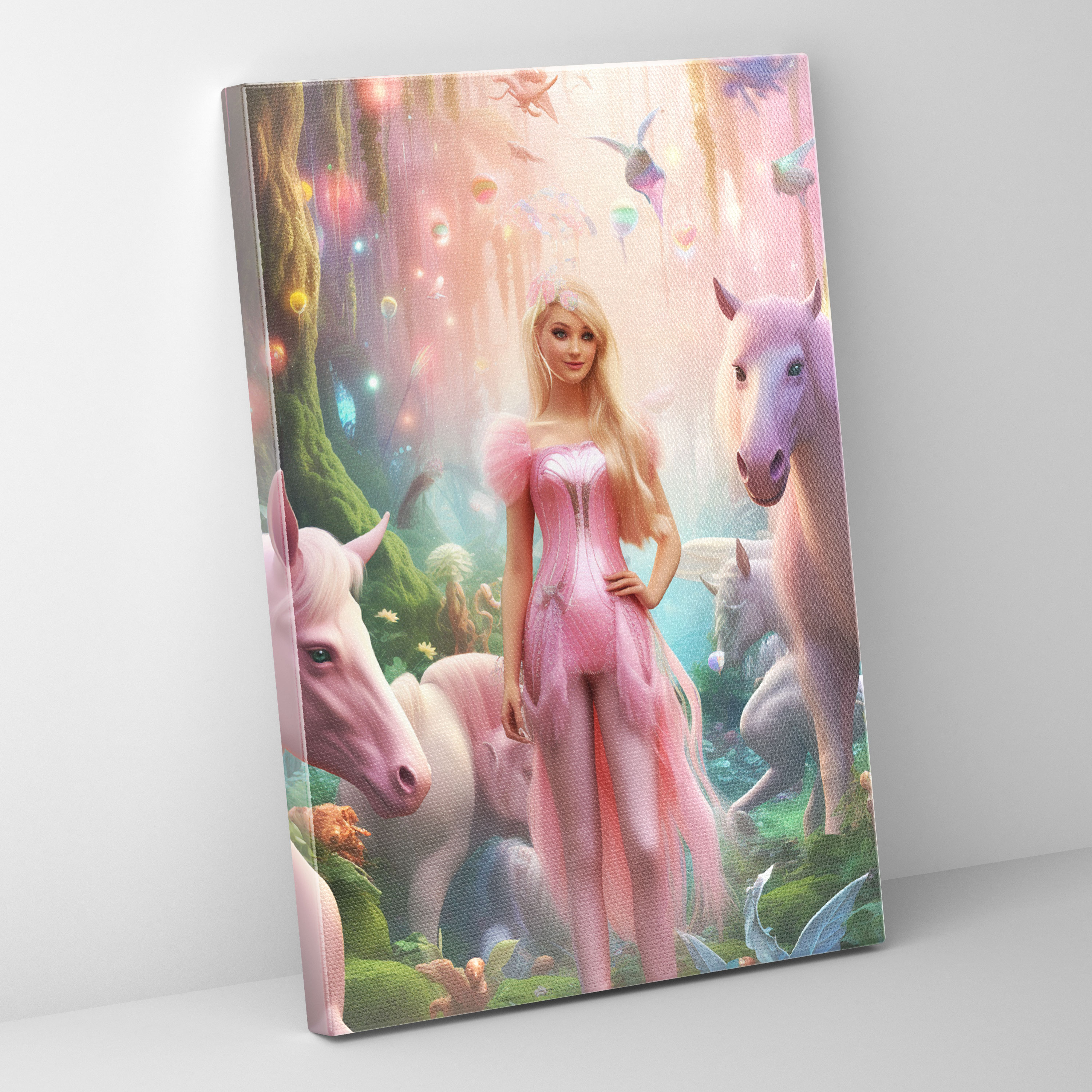 Barbie Canvas Print - Enchanted Forest - Barbie, Wall Art, Whimsical, Canvas Print