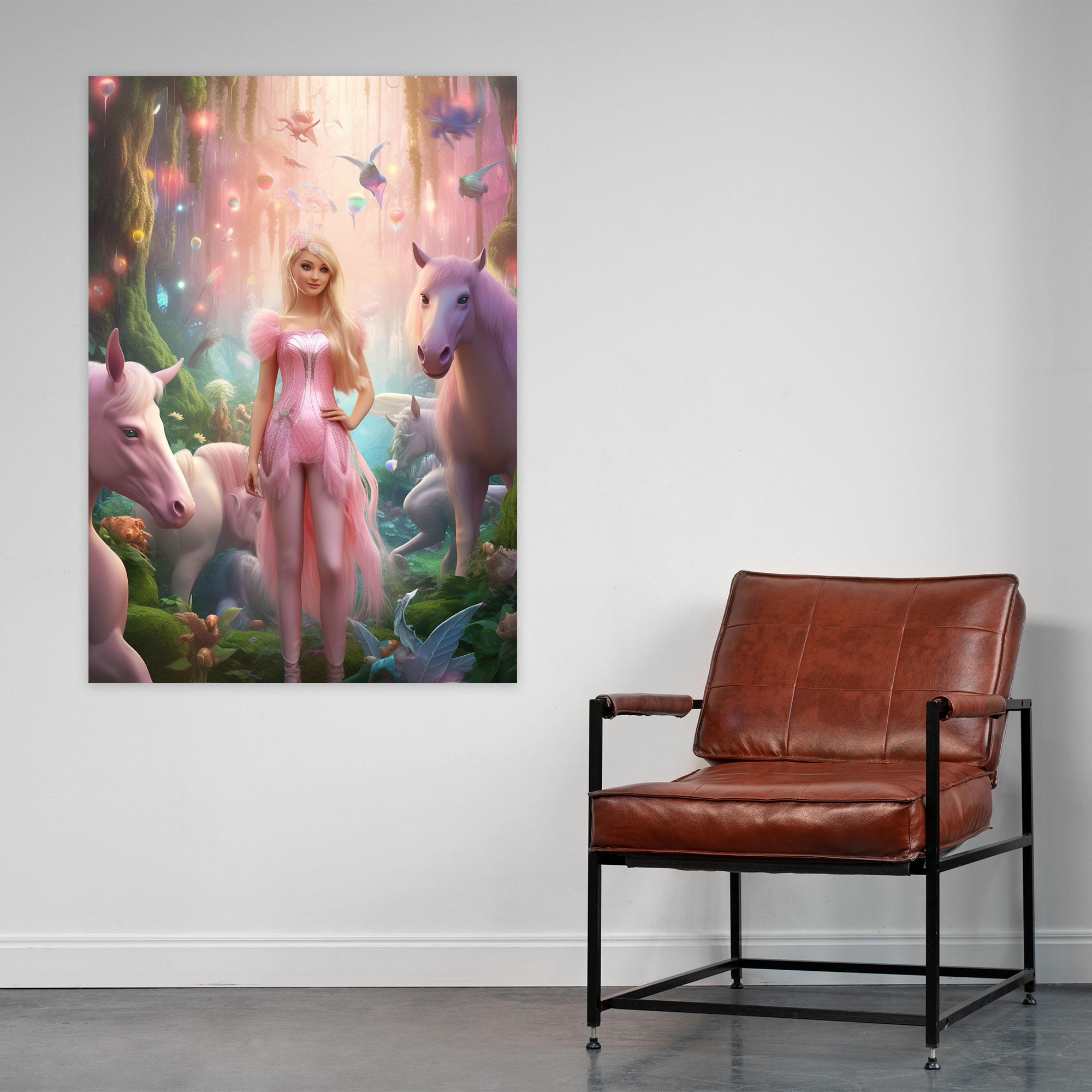 Barbie Canvas Print - Enchanted Forest - Barbie, Wall Art, Whimsical, Canvas Print