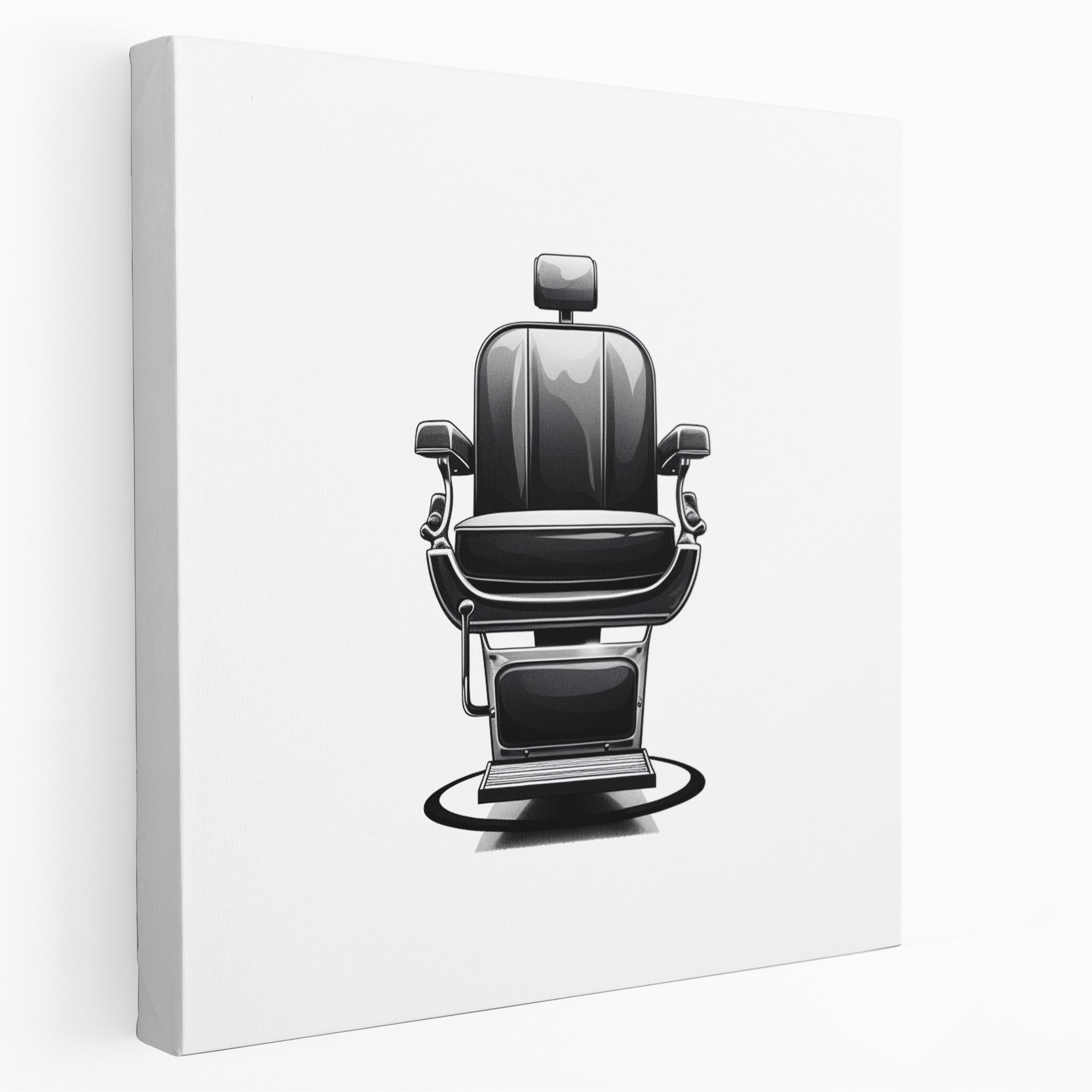 Barber Modern Minimalist Canvas Print - Barber, Canvas, Barber, Canvas Wall Art