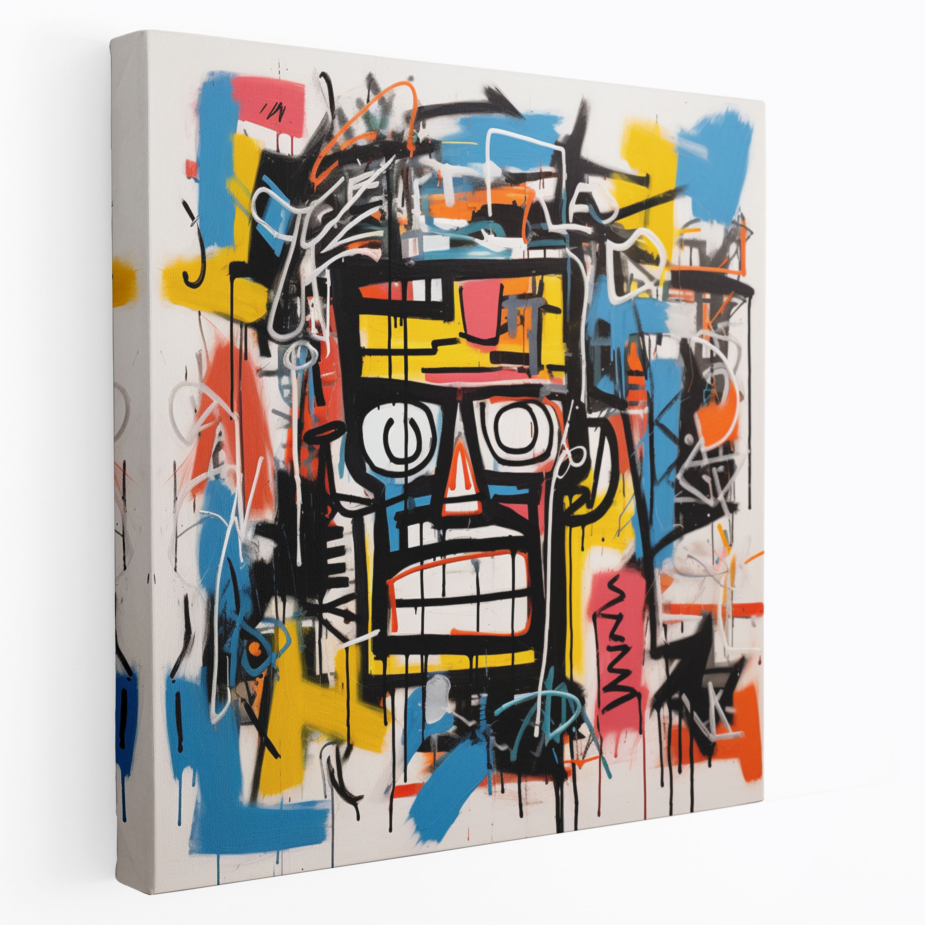 Basquiat'ten İlham Alan Kanvas Tablo - Sokak Sanatı Duvar Sanatı
