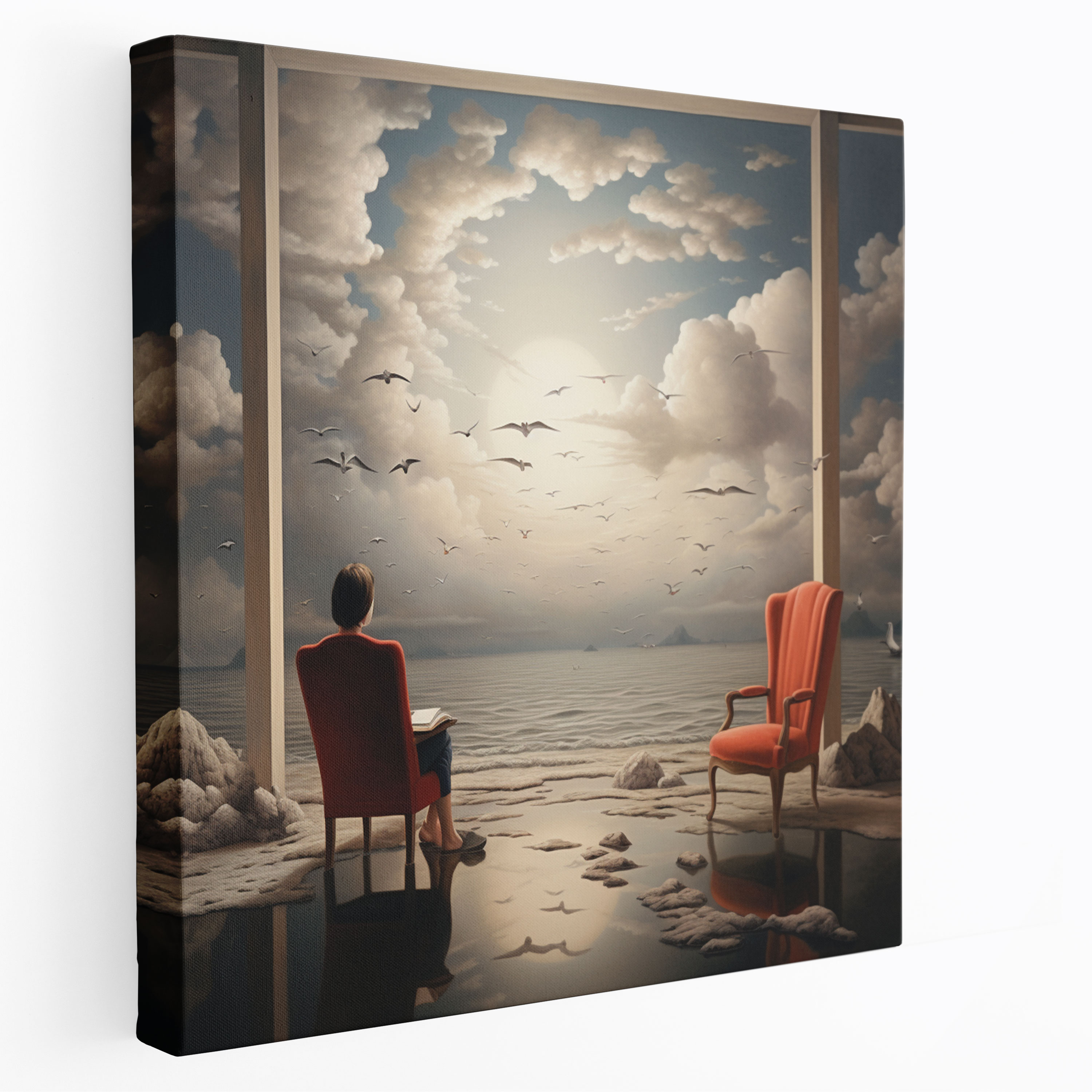 Basquiat Wall Art - Surrealistic Canvas Print - Basquiat, Canvas, Canvas Wall Art, Surrealistic