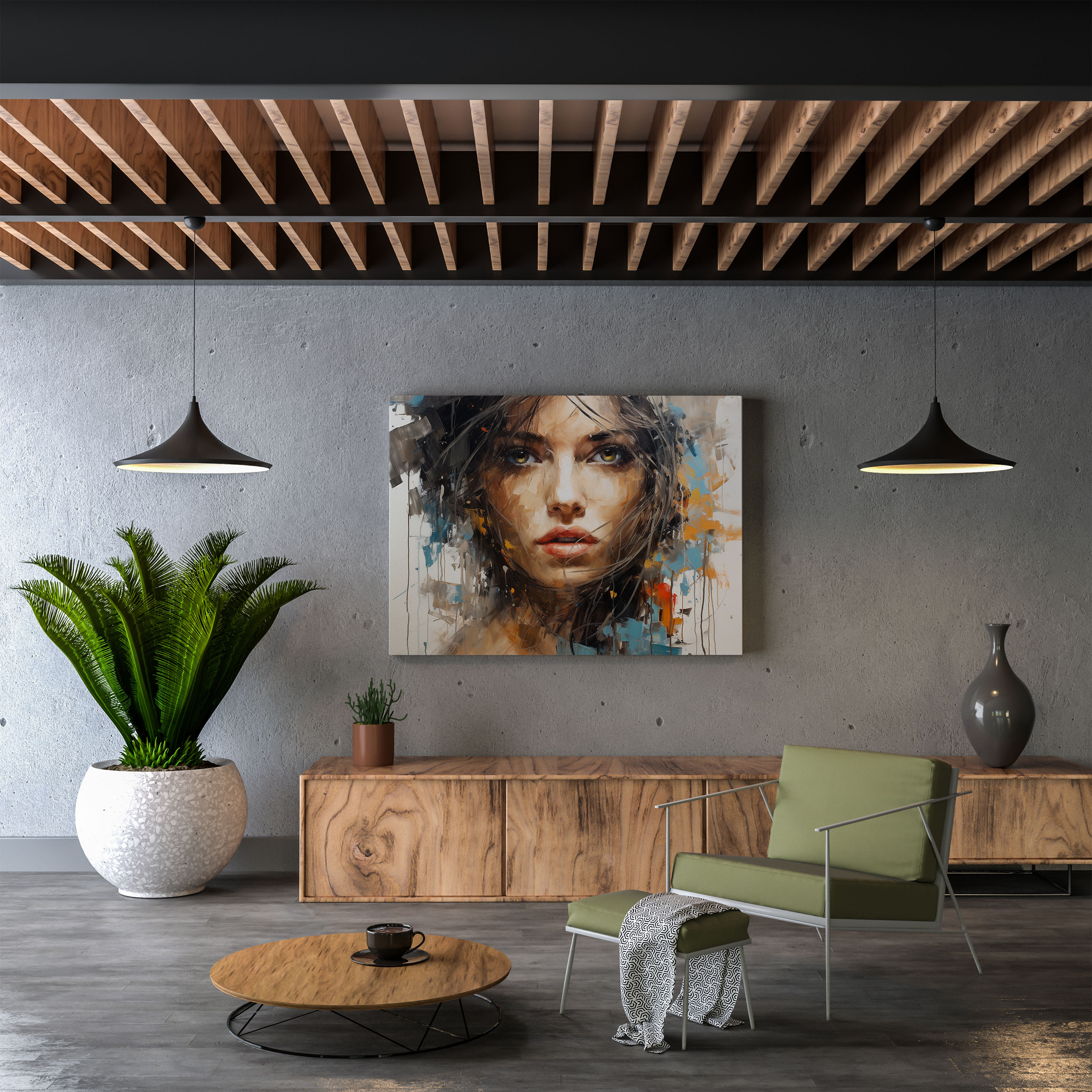 Basquiat Wall Art - Expressionistic Canvas Print - Basquiat, Expressionistic Portraits, Wall Art, Canvas Wall Art