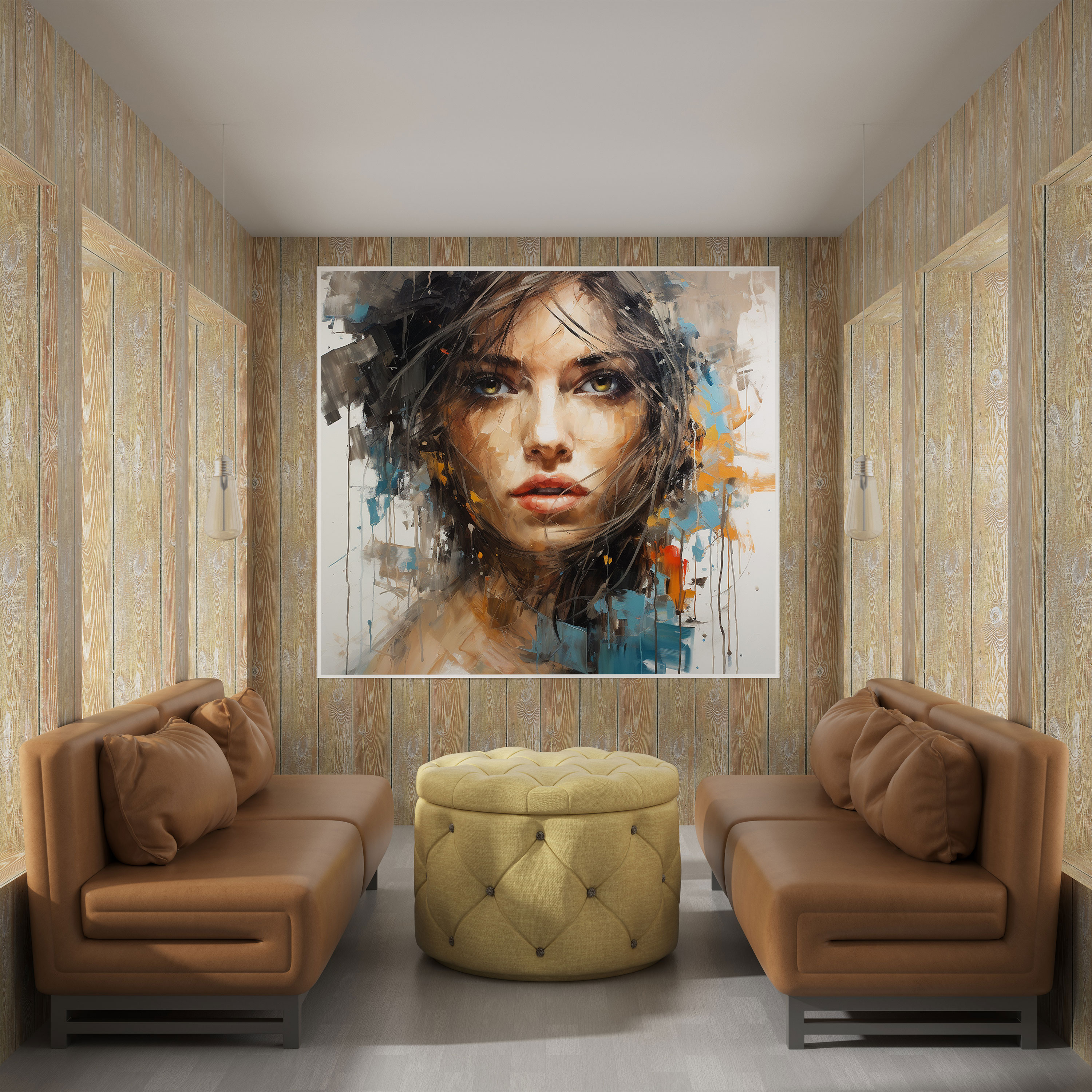 Basquiat Wall Art - Expressionistic Canvas Print - Basquiat, Expressionistic Portraits, Wall Art, Canvas Wall Art