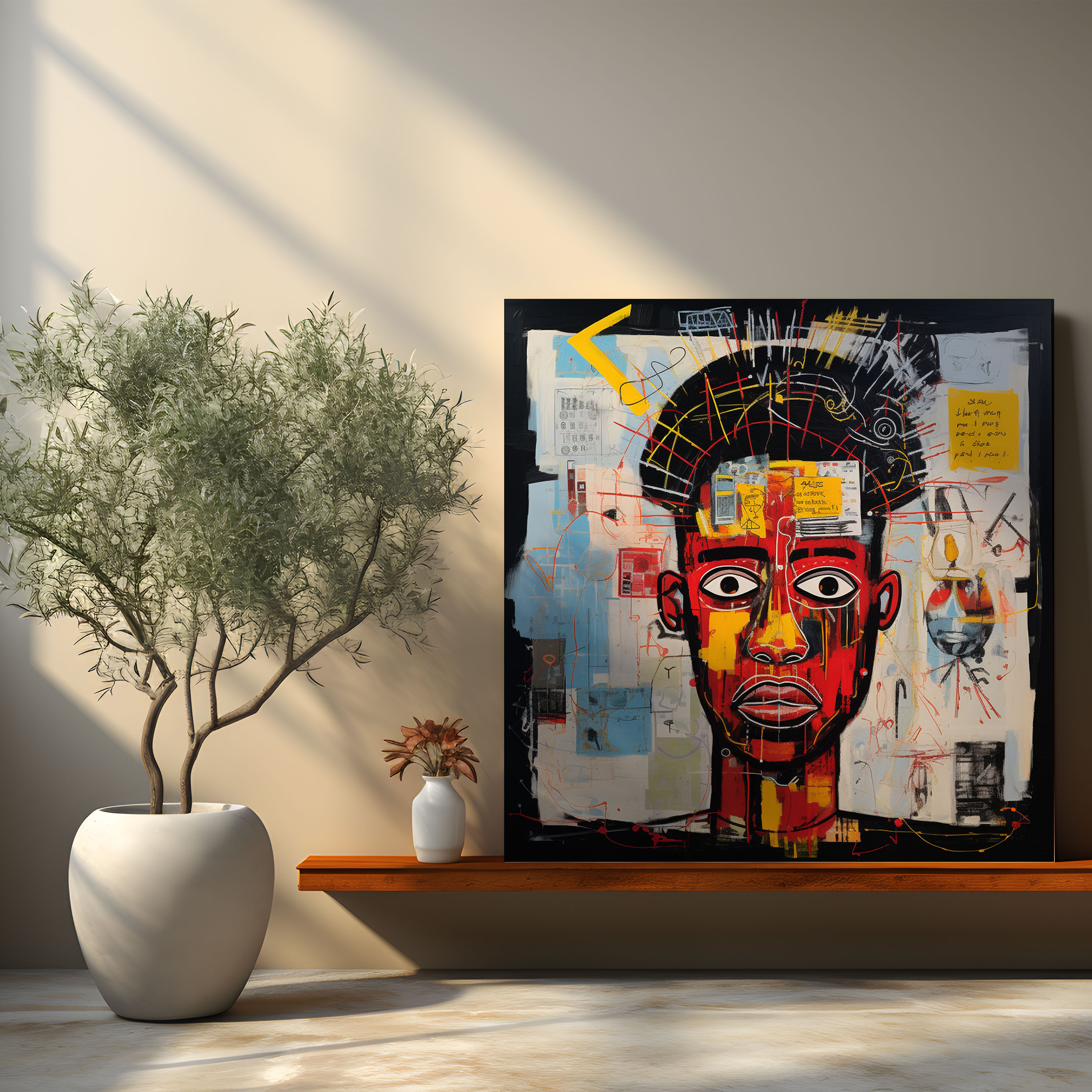 Basquiat Wall Art - Powerful Portraits - Basquiat, Canvas Print, Canvas Wall Art, Powerful Portrait