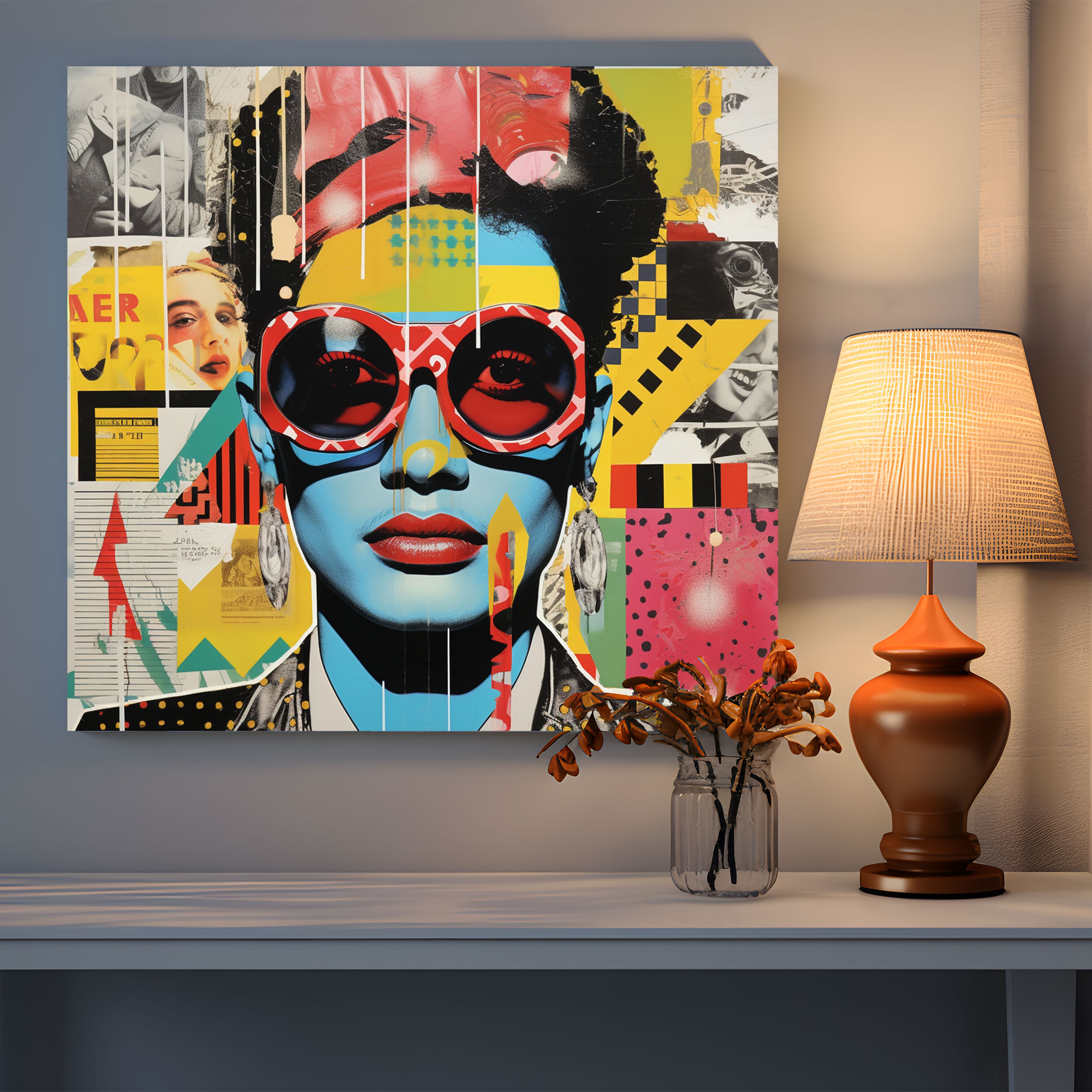 Basquiat Canvas Print - Cultural Collage - Basquiat, Wall Decoration, Bold Images, Canvas