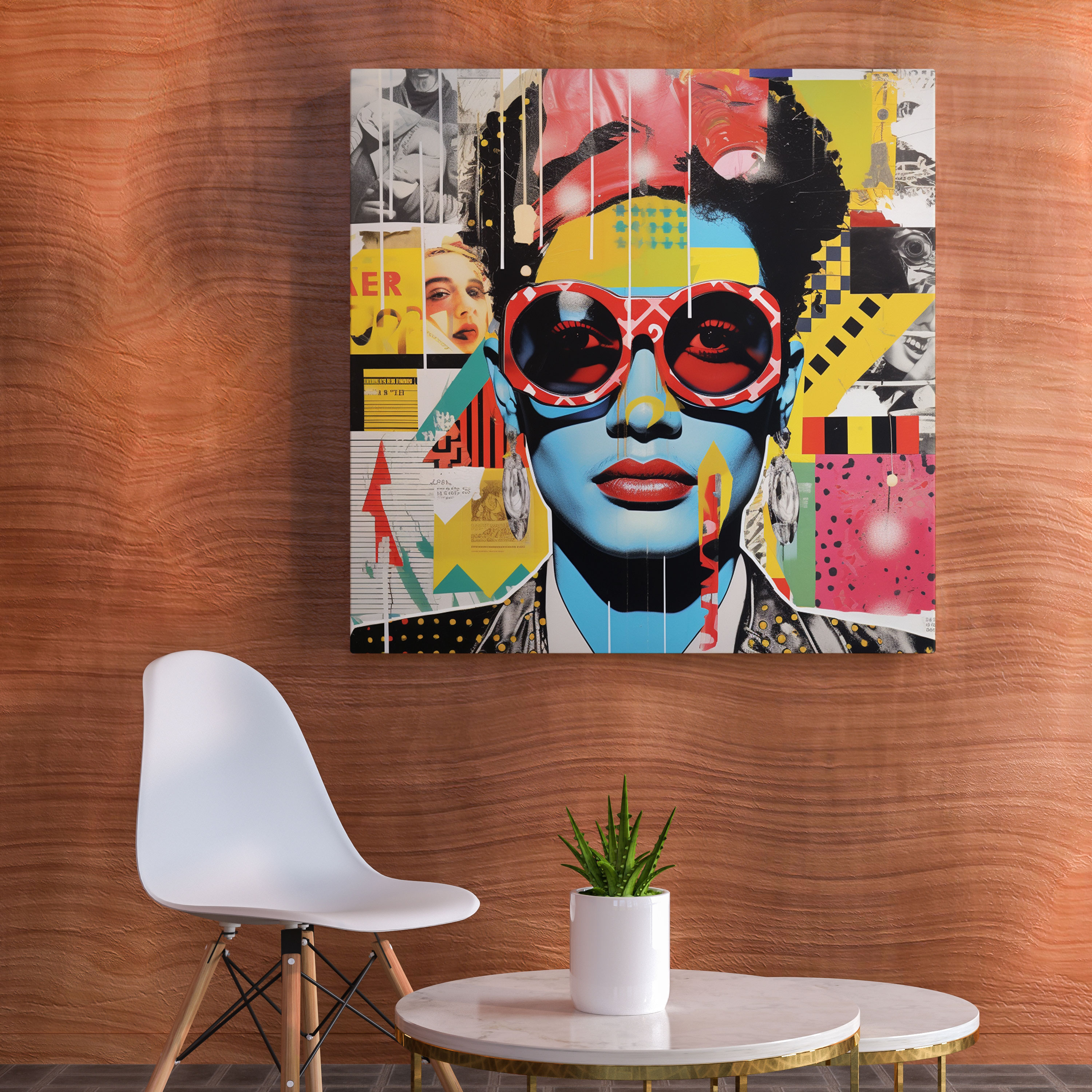 Basquiat Canvas Print - Cultural Collage - Basquiat, Wall Decoration, Bold Images, Canvas