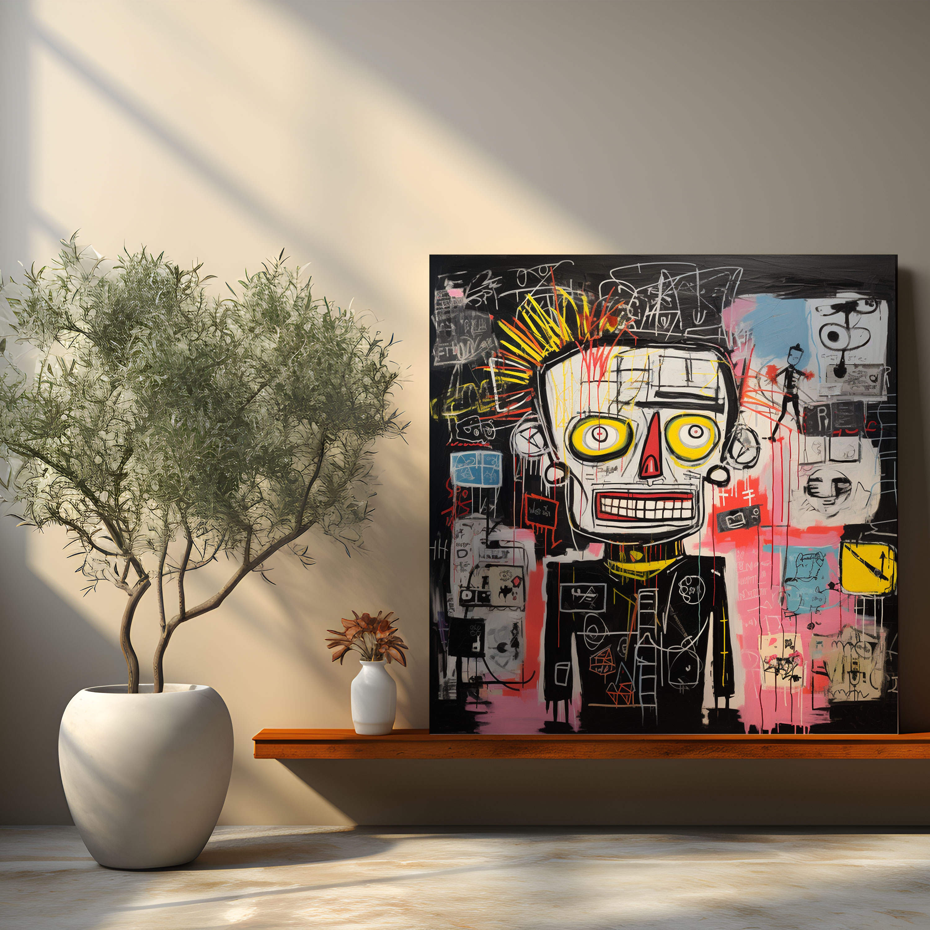 Basquiat Urban Canvas Print - Basquiat, Statement Piece, Canvas, Canvas Print