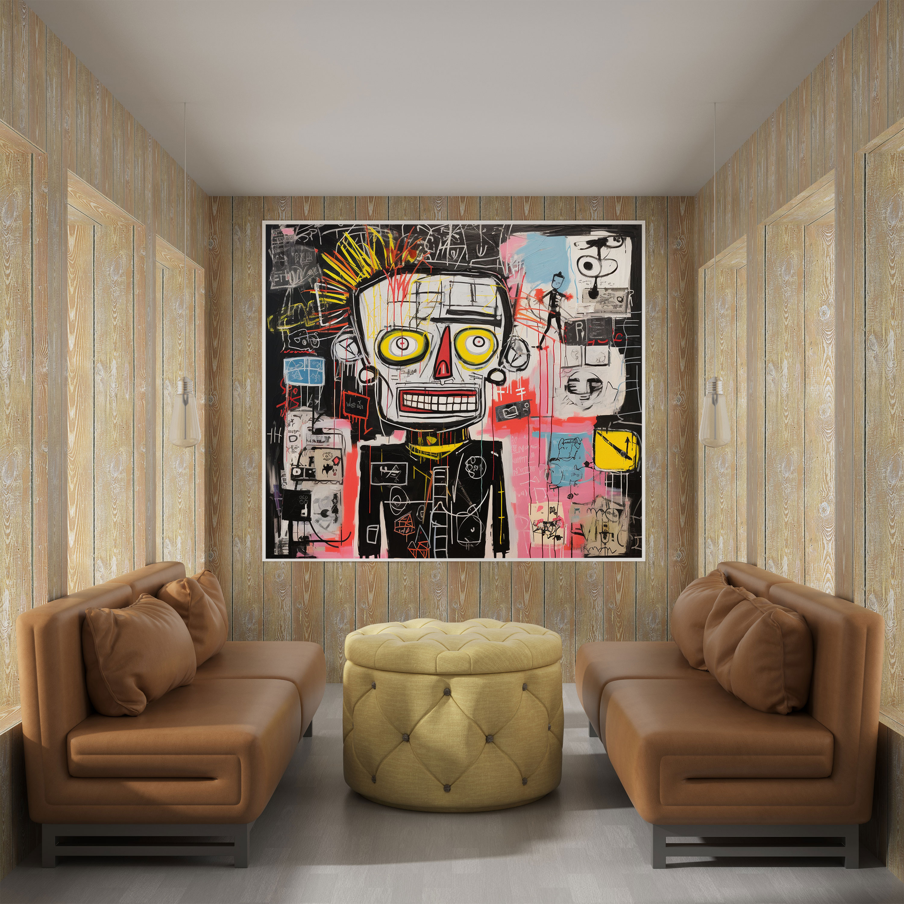 Basquiat Urban Canvas Print - Basquiat, Statement Piece, Canvas, Canvas Print