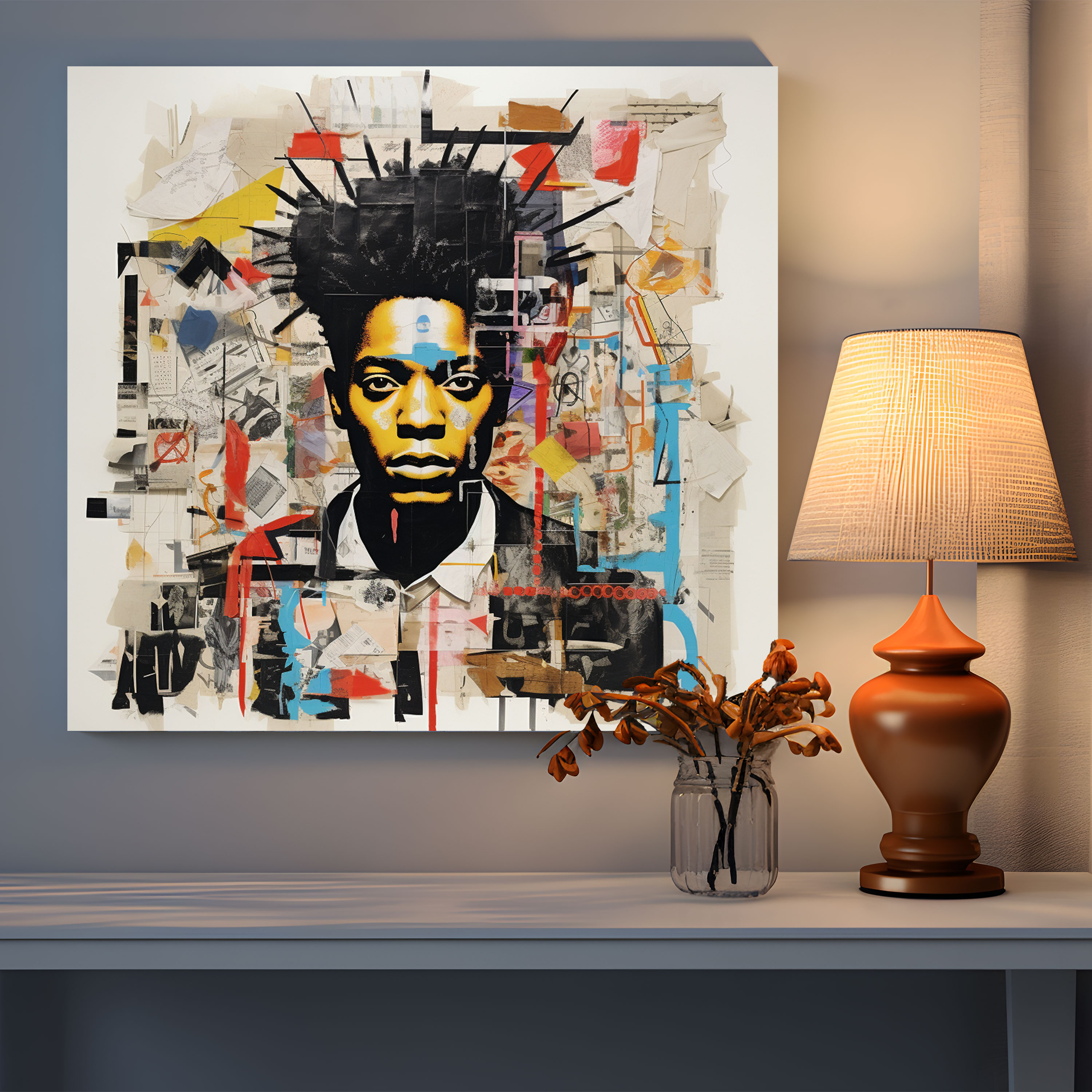 Basquiat Canvas Print - Collage Of Famous Artworks In Homage To Creativity - Basquiat, Canvas Print, Home Decoration, Famous Artworks
