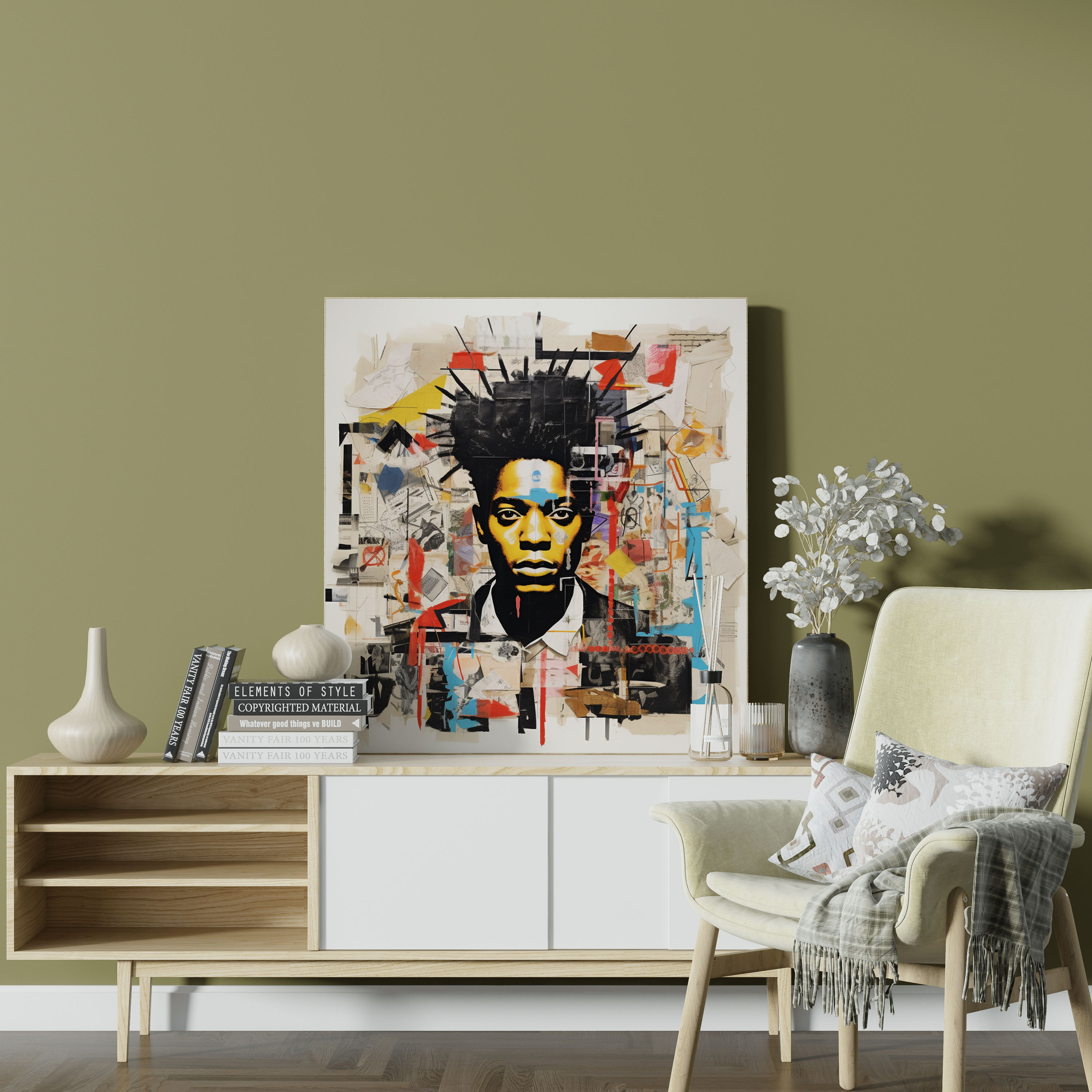 Basquiat Canvas Print - Collage Of Famous Artworks In Homage To Creativity - Basquiat, Canvas Print, Home Decoration, Famous Artworks