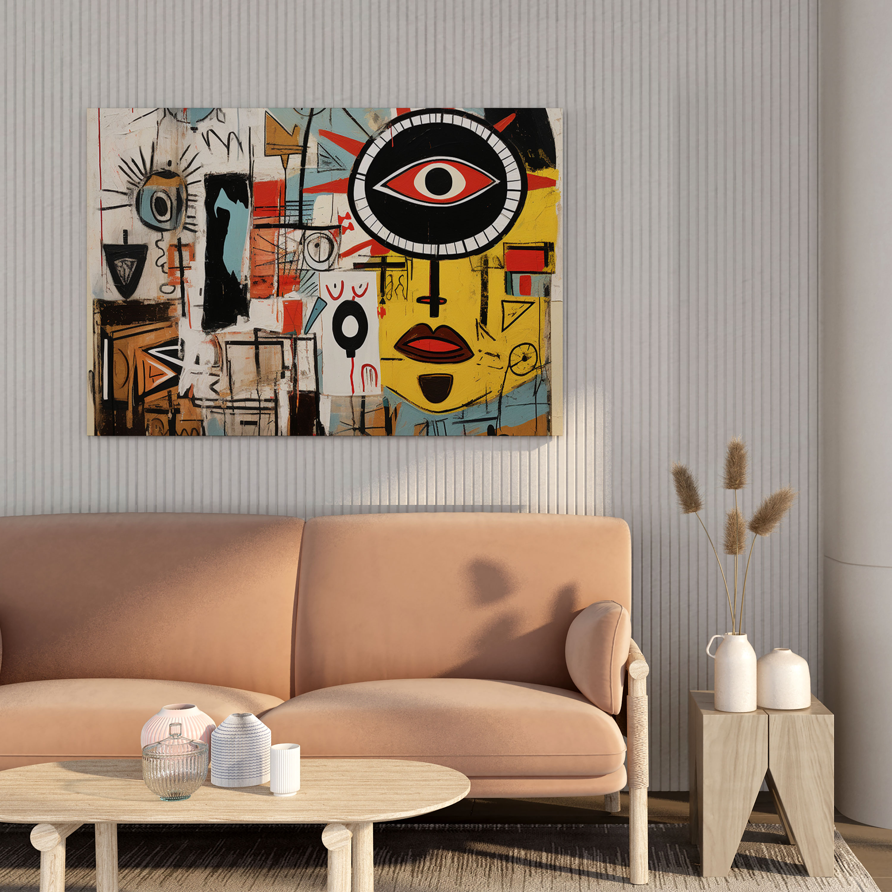Basquiat Canvas Print - Eclectic Collage Wall Art - Basquiat, Canvas Wall Art, Basquiat, Conversation Starter