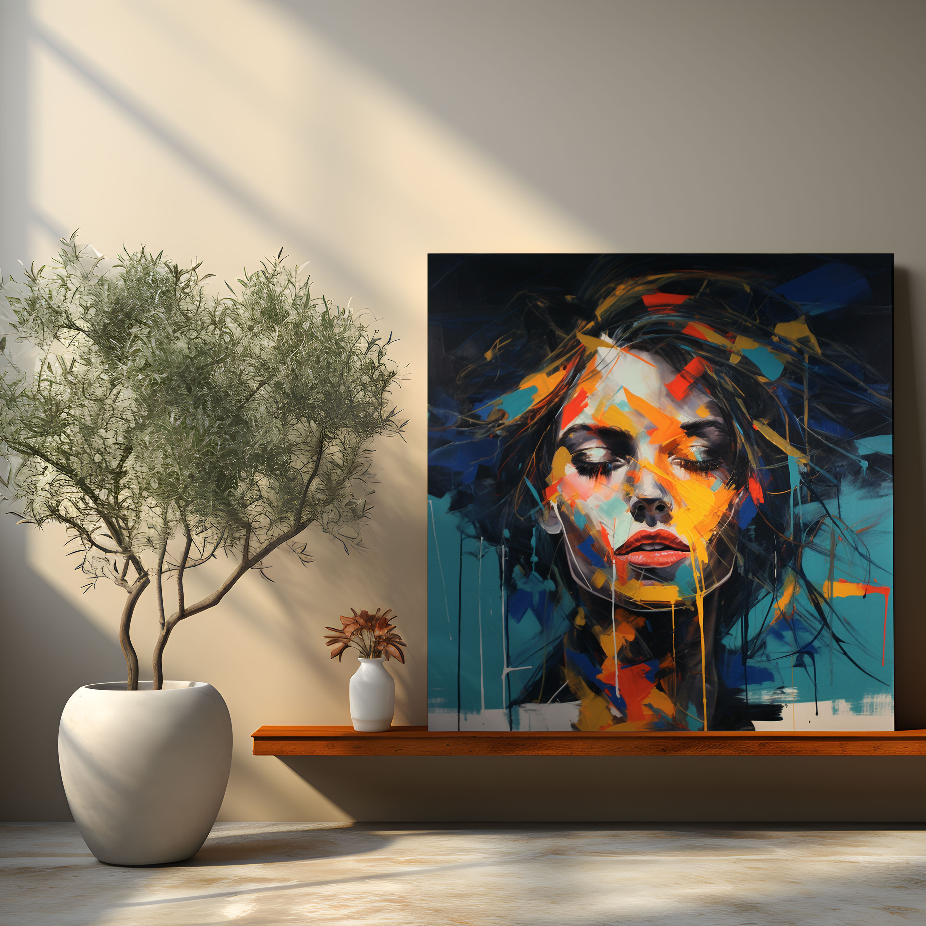 Basquiat Wall Art - Abstract Figurative Canvas Print - Basquiat, Basquiat, Emotional Depth, Canvas Print