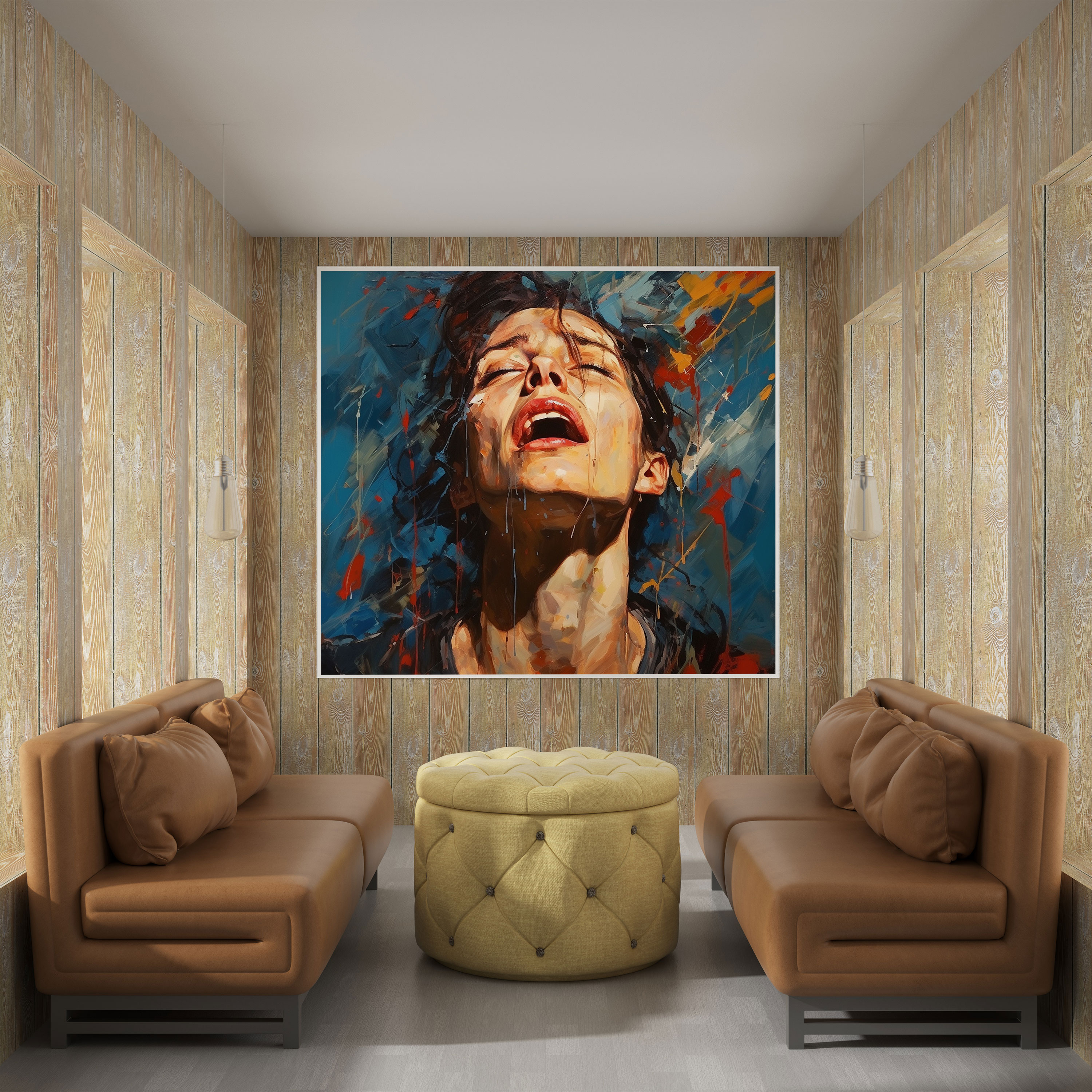 Basquiat Wall Art - Figurative Portraiture Canvas Print - Basquiat, Canvas Print, Expressive, Wall Decoration
