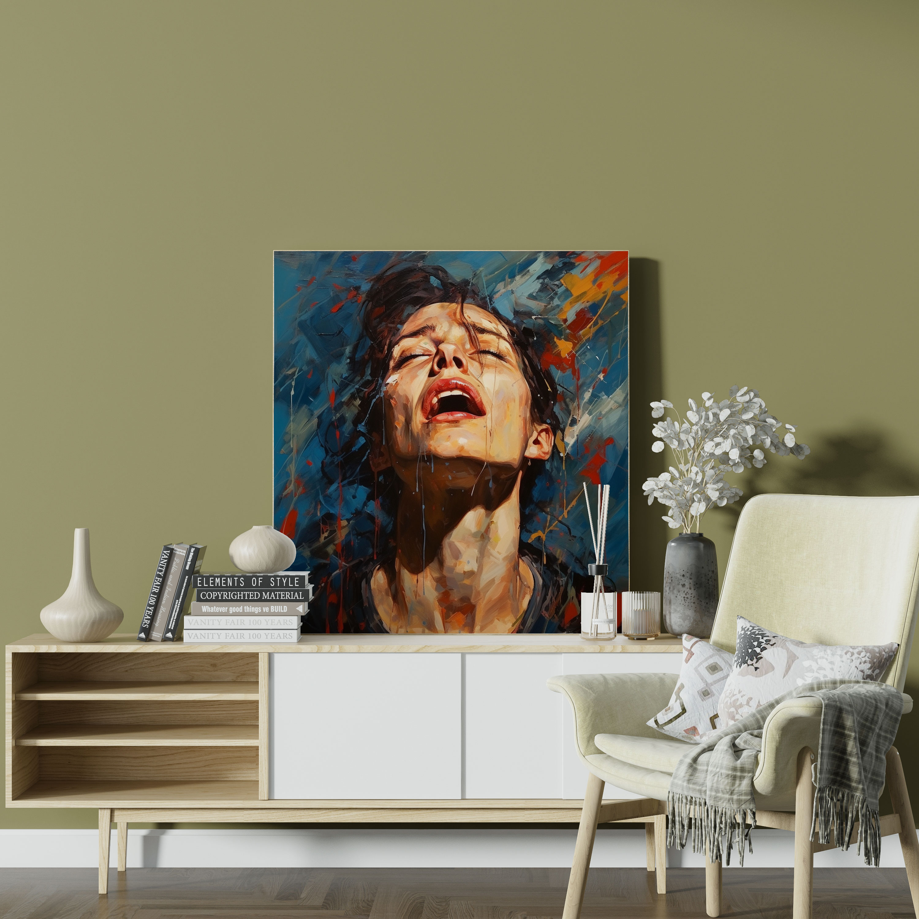 Basquiat Wall Art - Figurative Portraiture Canvas Print - Basquiat, Canvas Print, Expressive, Wall Decoration