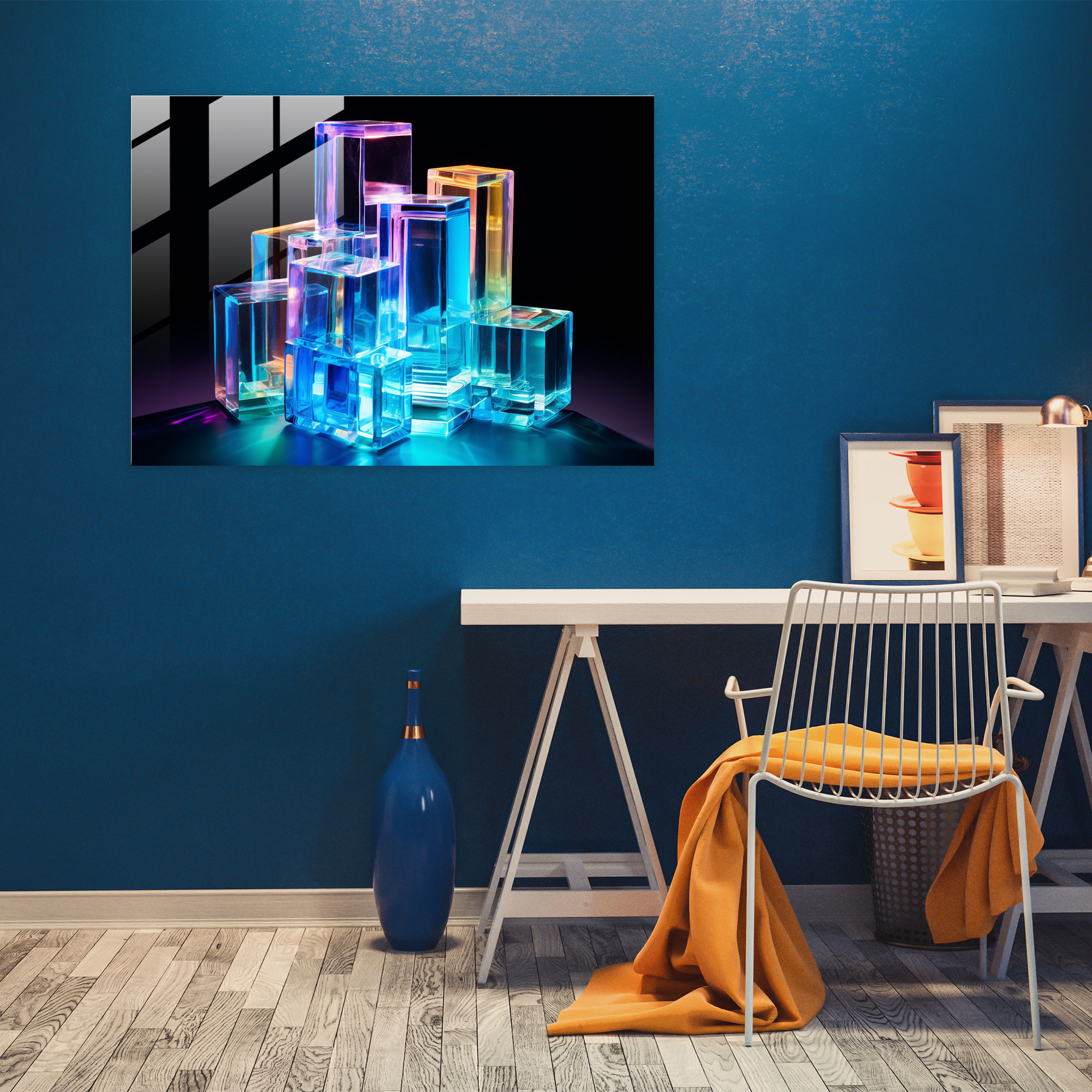 Blockchain Glass Art - Blockchain, Blockchain, Revolution Of Blockchain, Glass Wall Art