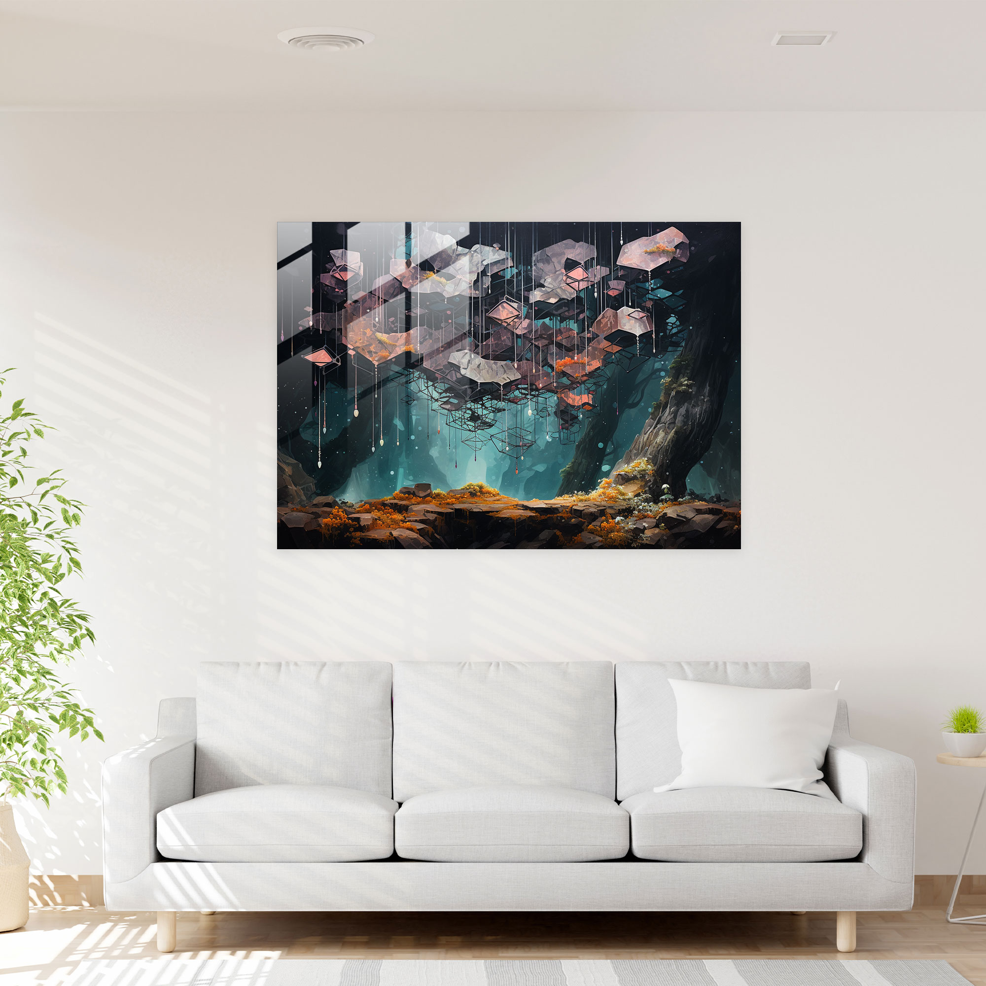 Blockchain Glass Print - Blockchain, Harmonious, Glass Print, Blockchain Symbols
