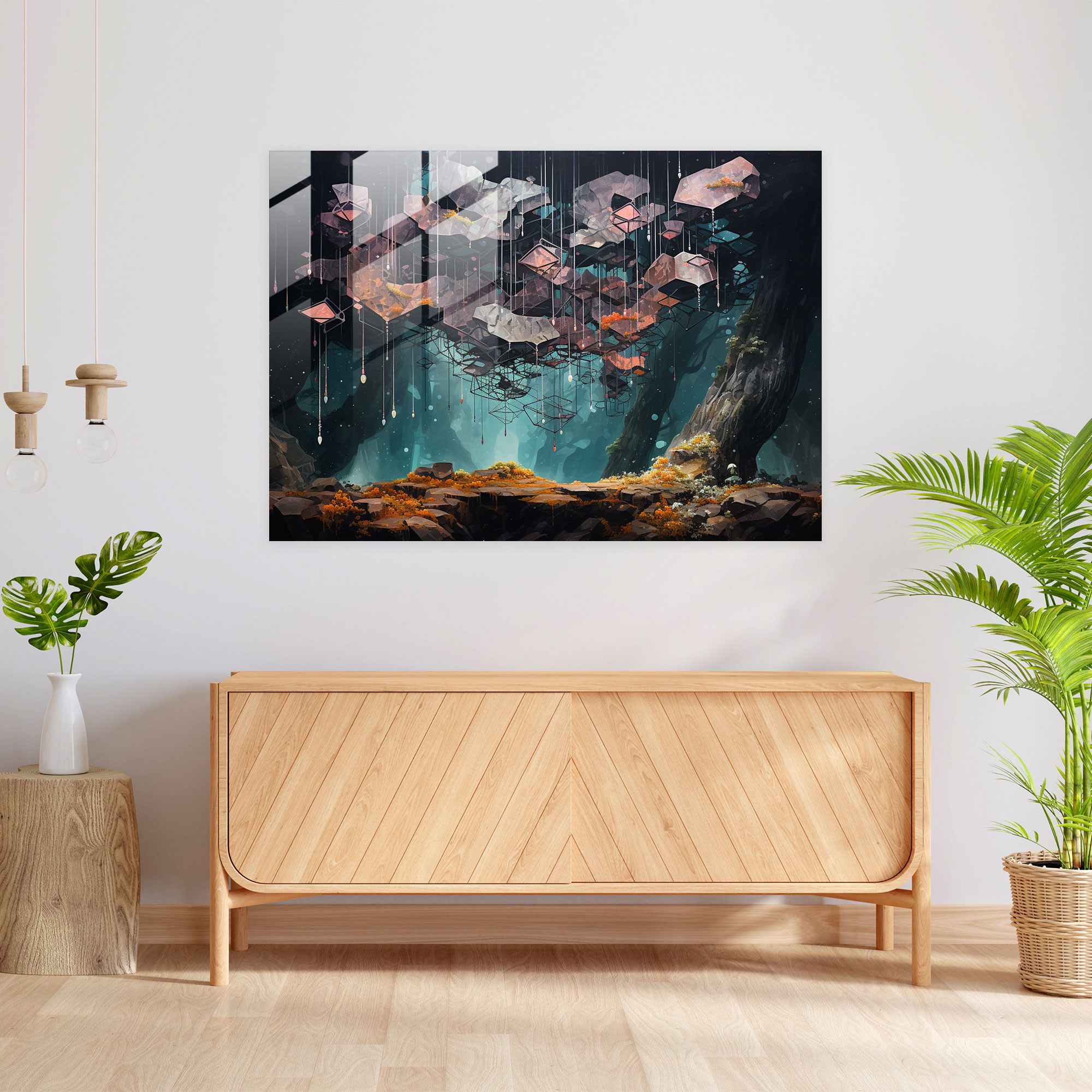 Blockchain Glass Print - Blockchain, Harmonious, Glass Print, Blockchain Symbols