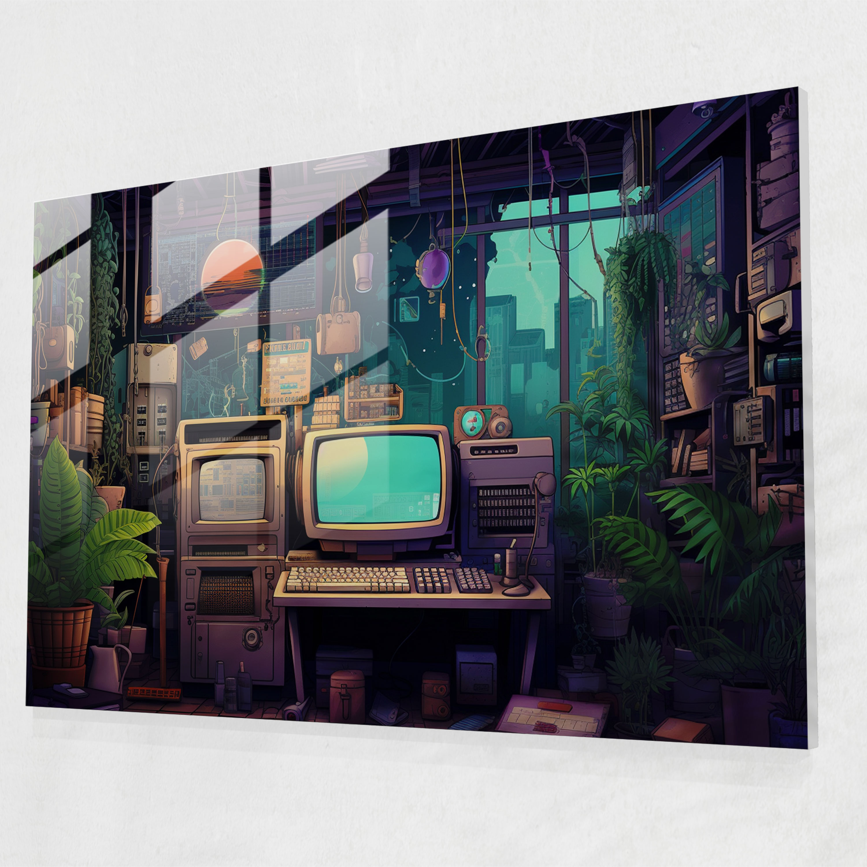 Blockchain Glass Print - Blockchain, Blockchain, Glass Art, Nostalgic Scene