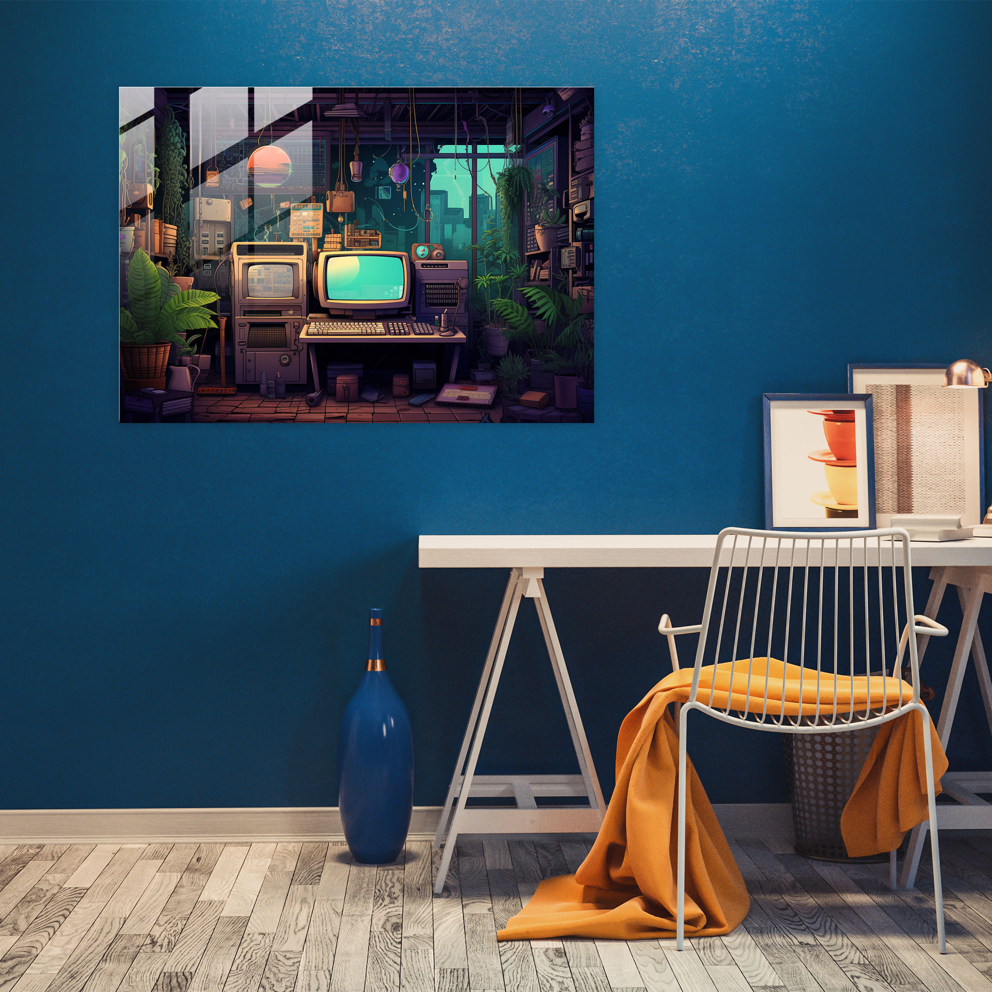 Blockchain Glass Print - Blockchain, Blockchain, Glass Art, Nostalgic Scene
